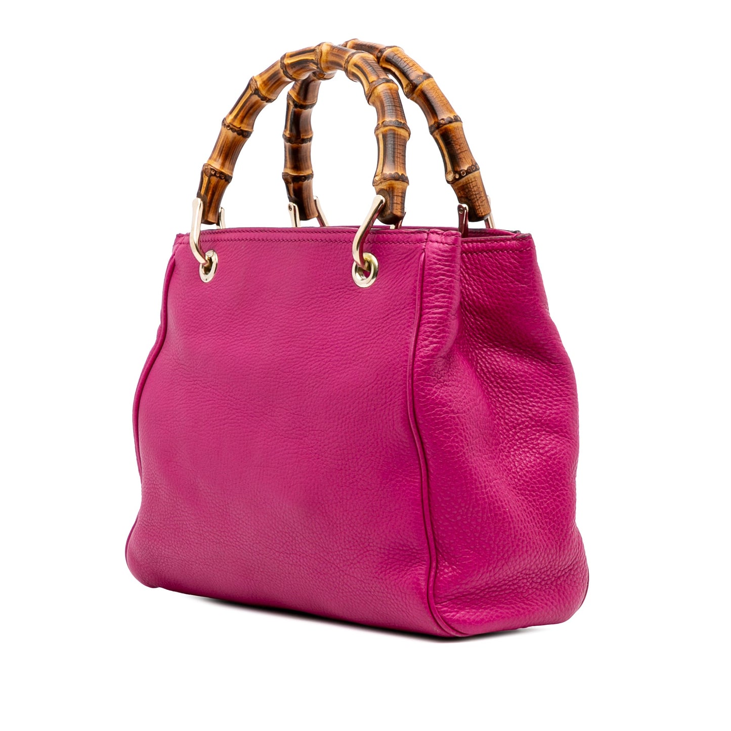 Gucci Small Calfskin Bamboo Shopper Satchel