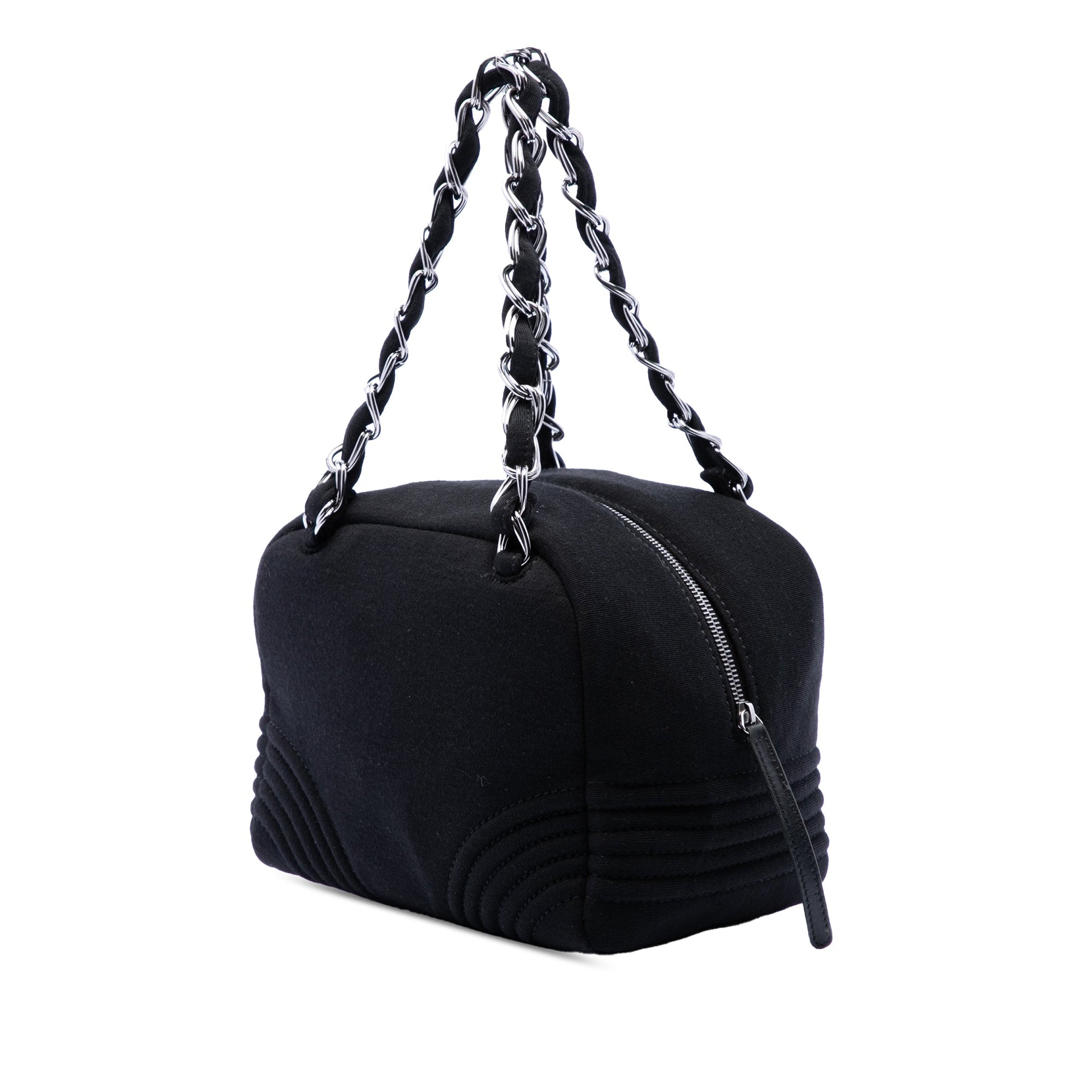 Chanel Small CC Jersey Bowler Bag
