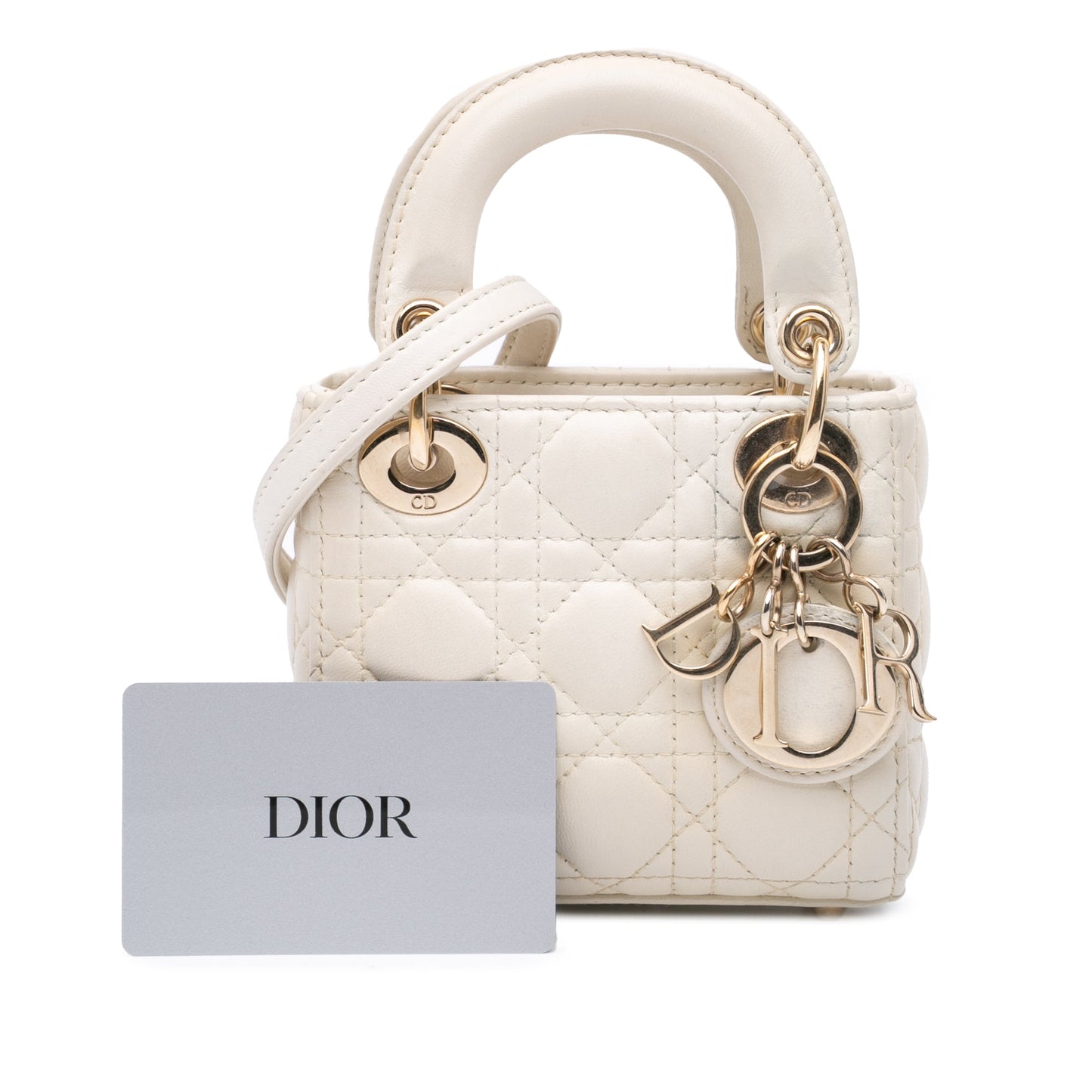 Dior Micro Lambskin Cannage Lady Dior