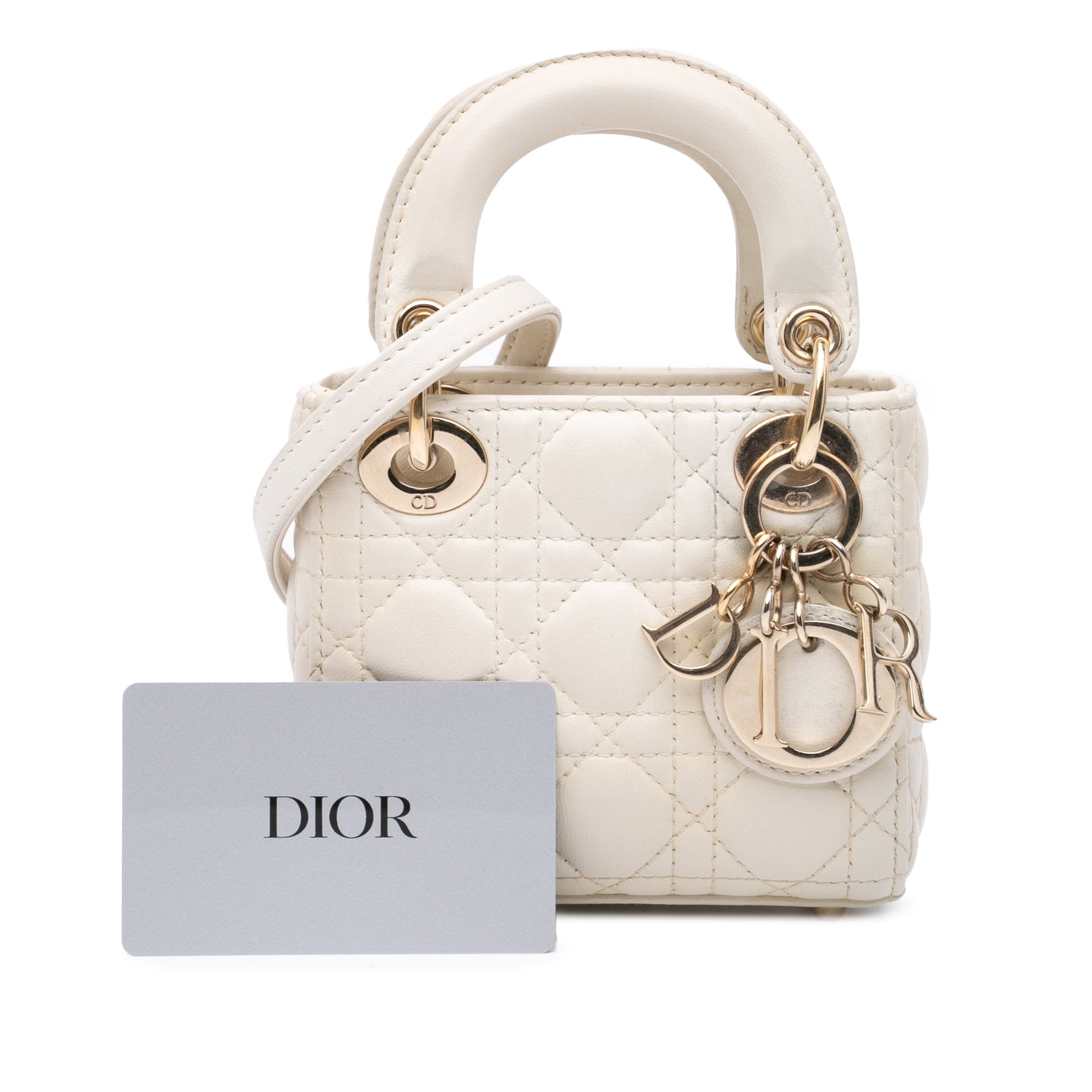 Dior Micro Lambskin Cannage Lady Dior