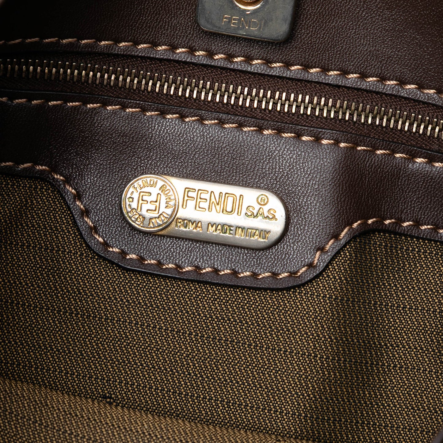Zucca Coated Canvas Shoulder Bag