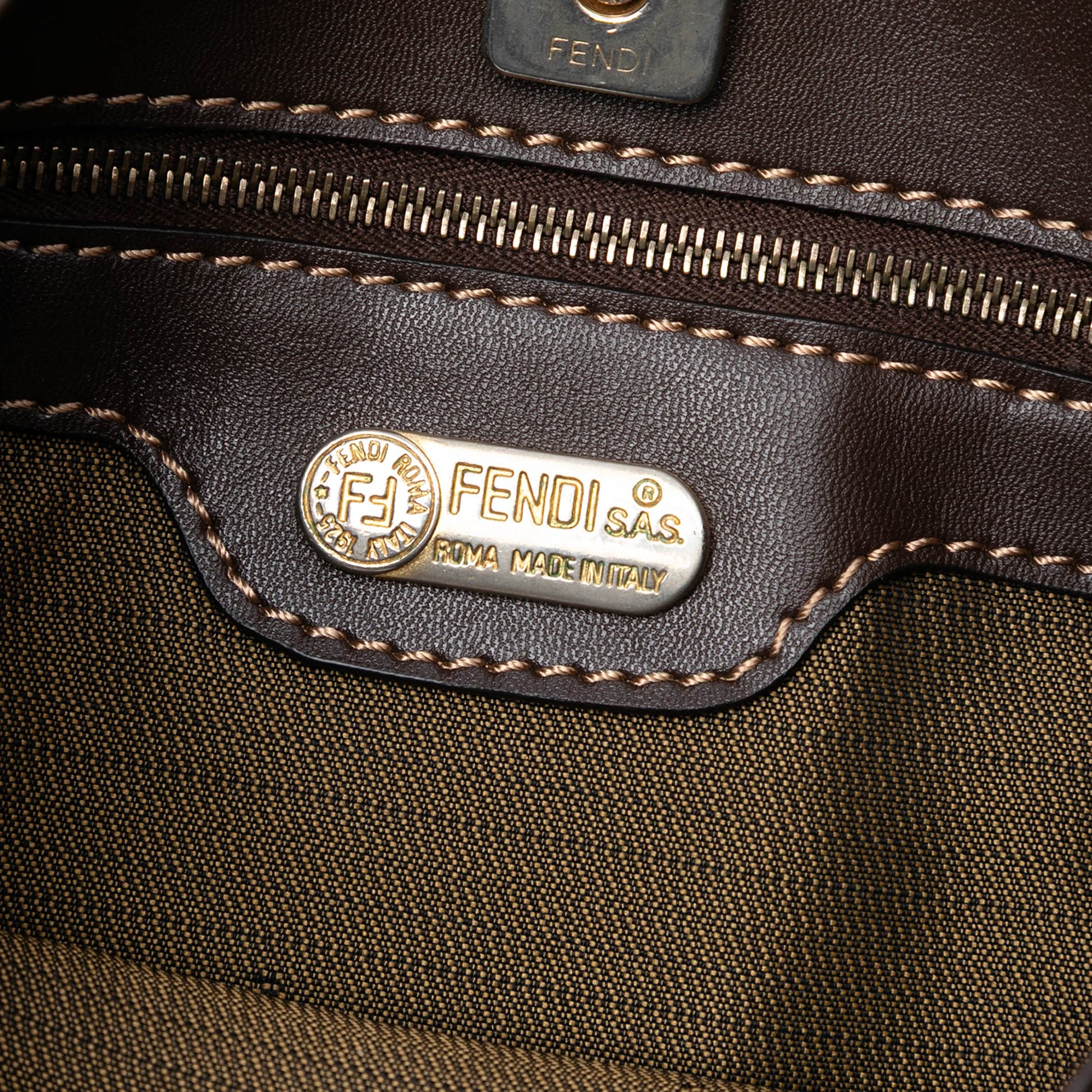 Zucca Coated Canvas Shoulder Bag