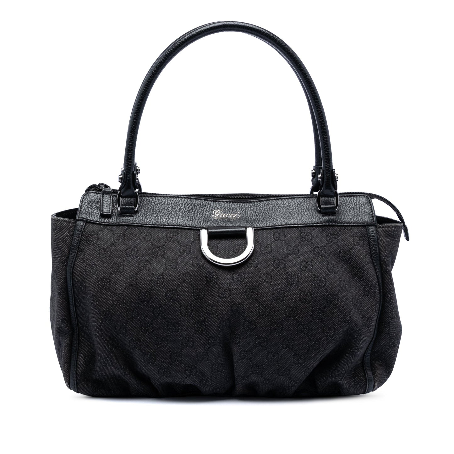 Gucci GG Denim Abbey D Ring Tote