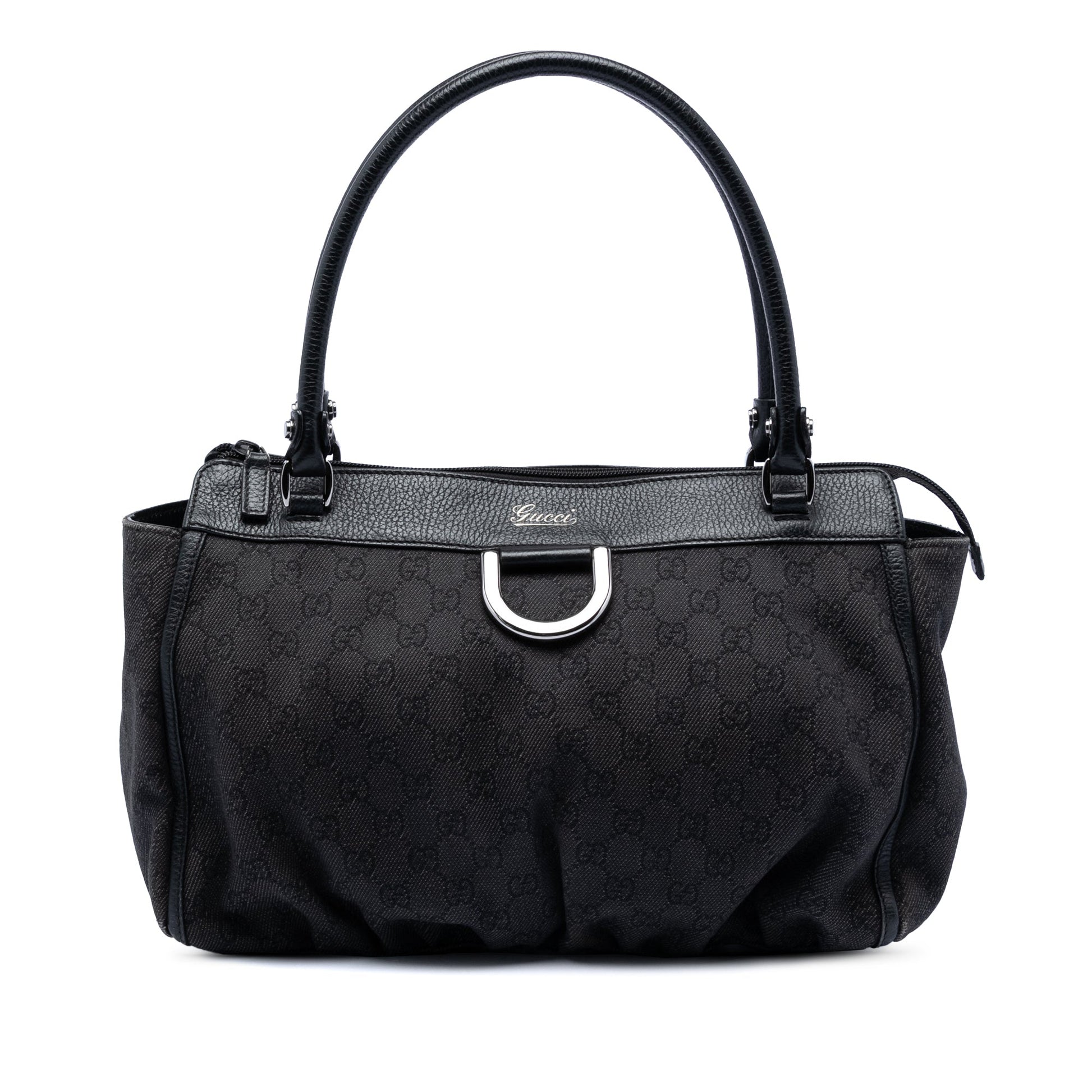 Gucci GG Denim Abbey D Ring Tote