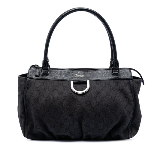 Gucci GG Denim Abbey D Ring Tote