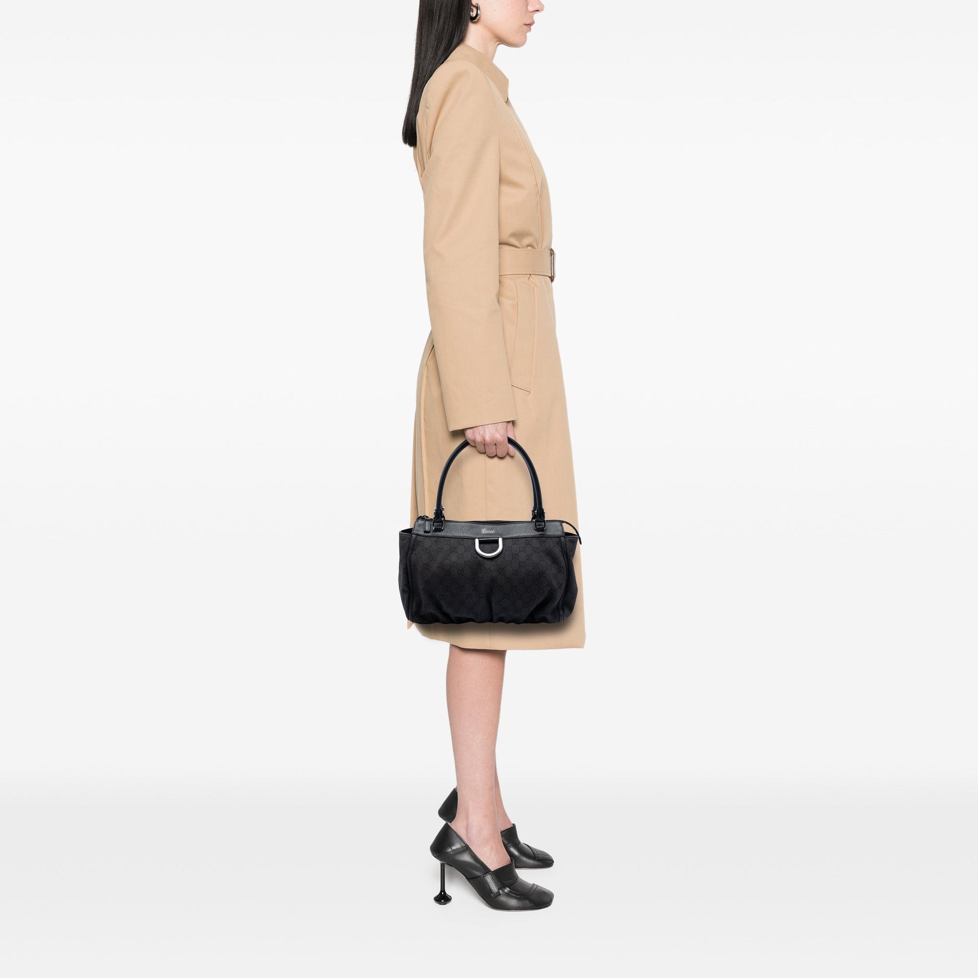 Gucci GG Denim Abbey D Ring Tote