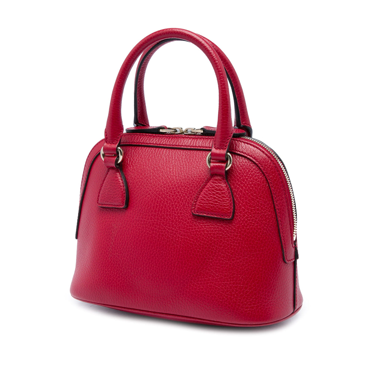 Gucci Mini Calfskin GG Charm Dome Satchel