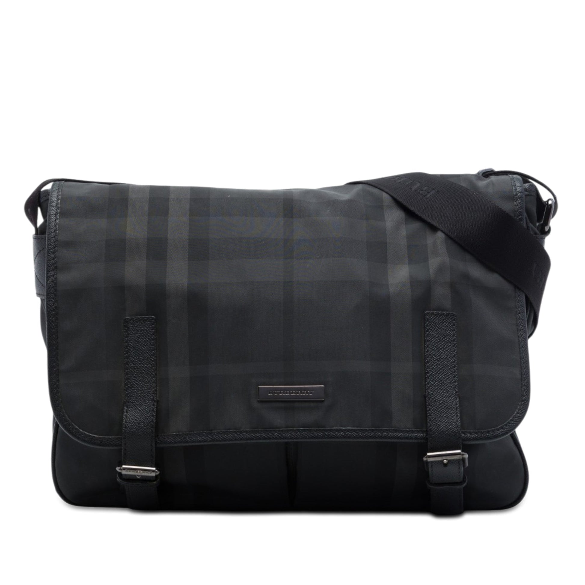 Burberry Smoke Check Nylon Messenger Bag
