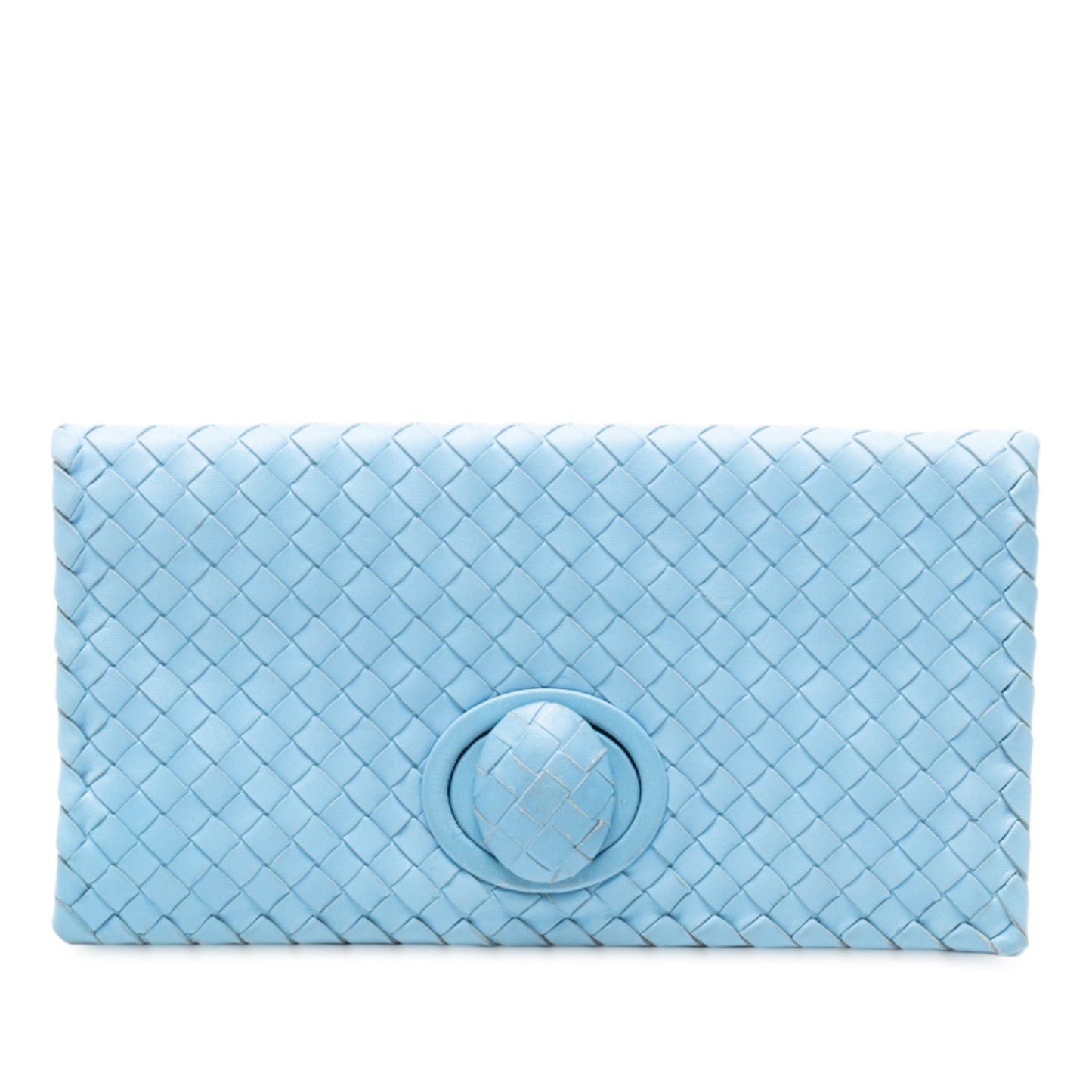 Bottega Veneta Nappa Intrecciato Turn Lock Clutch