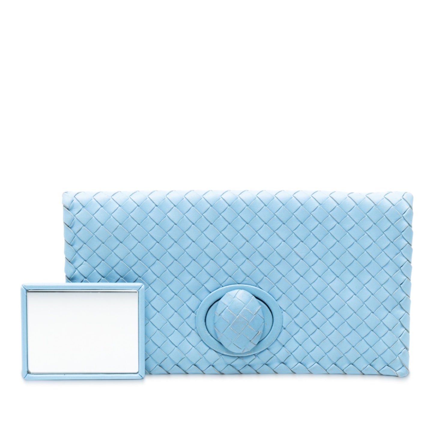 Bottega Veneta Nappa Intrecciato Turn Lock Clutch