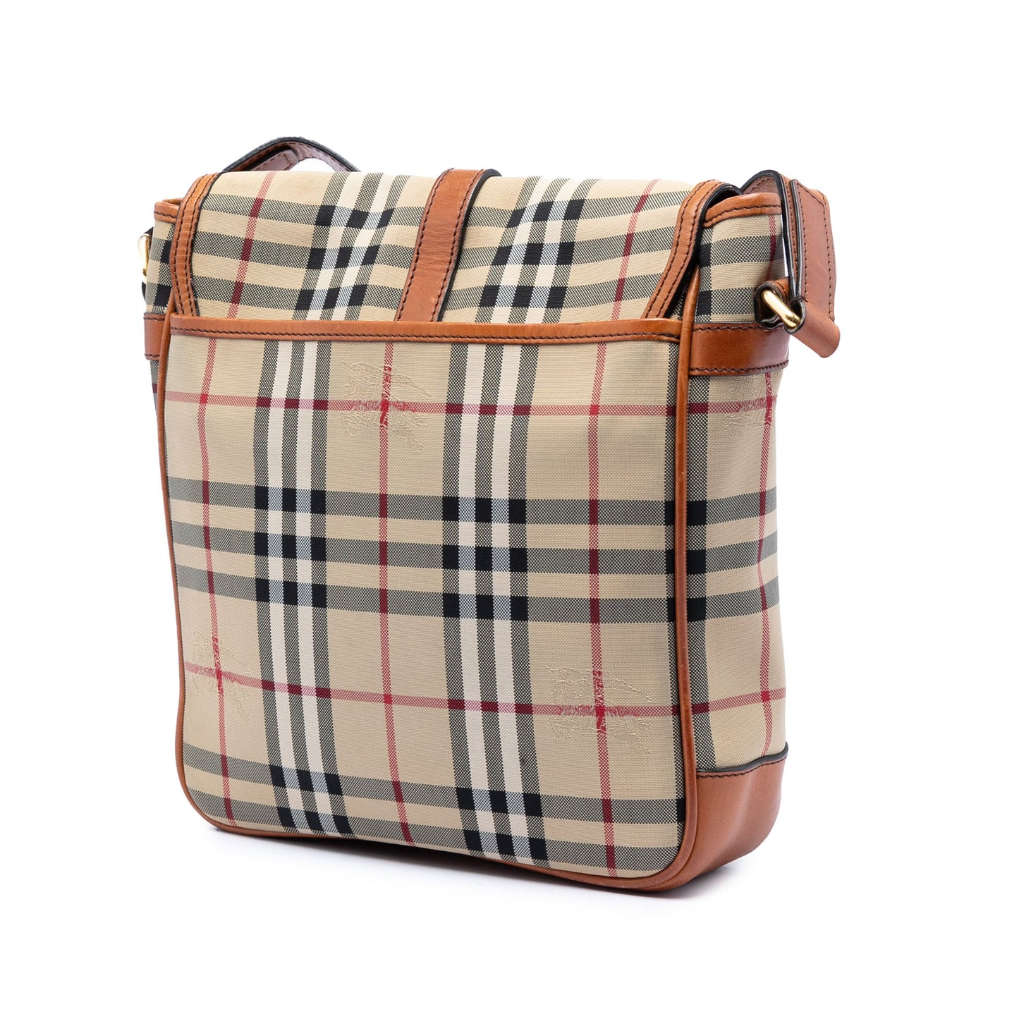 Haymarket Check Nylon Messenger Bag