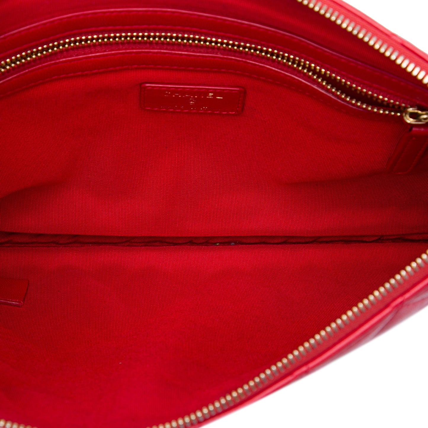 Chanel Medium Quilted Lambskin O Case Clutch