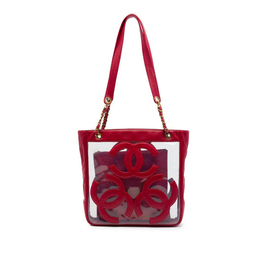 Chanel Triple CC Vinyl and Lambskin Tote