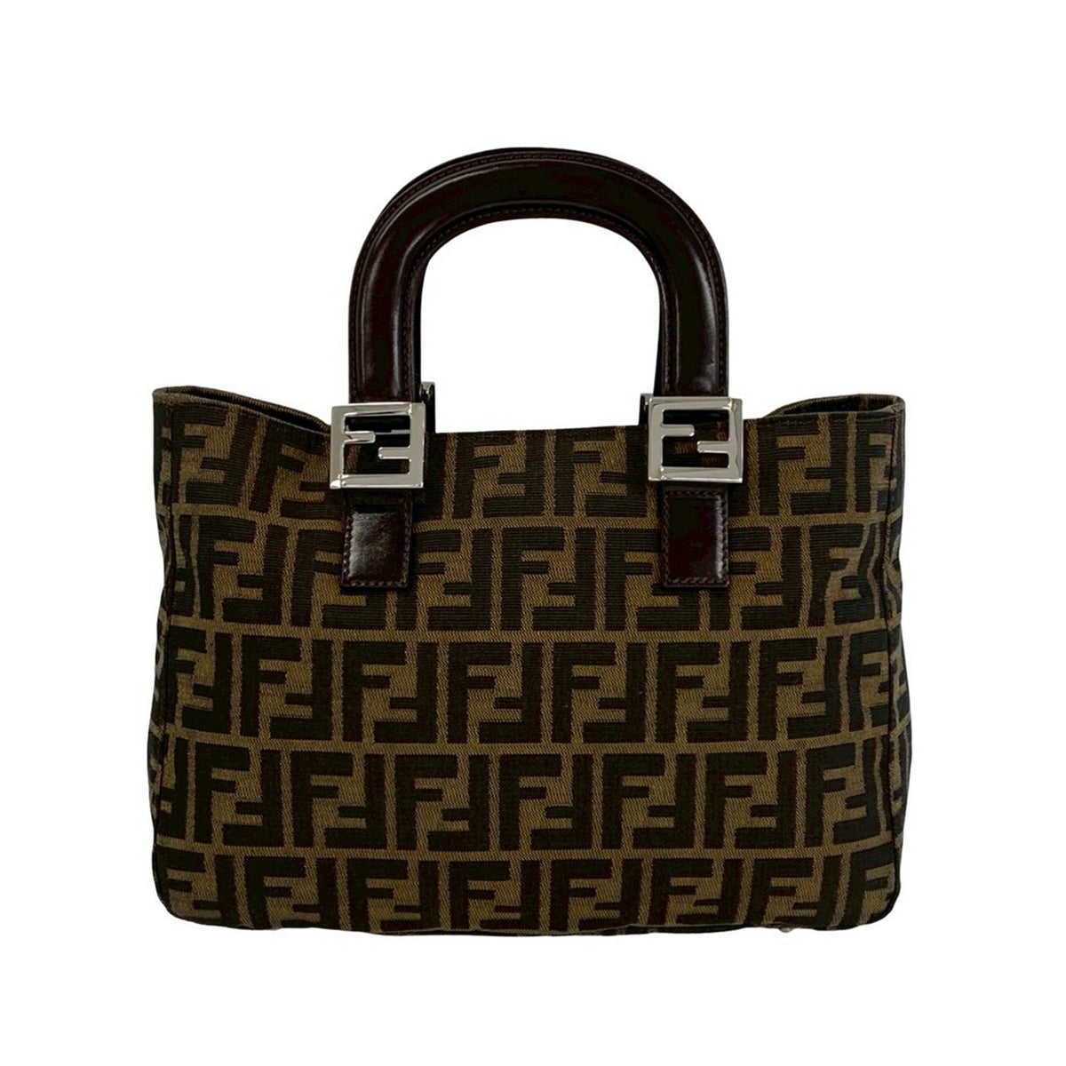 Fendi Small Zucca Canvas Twins Tote