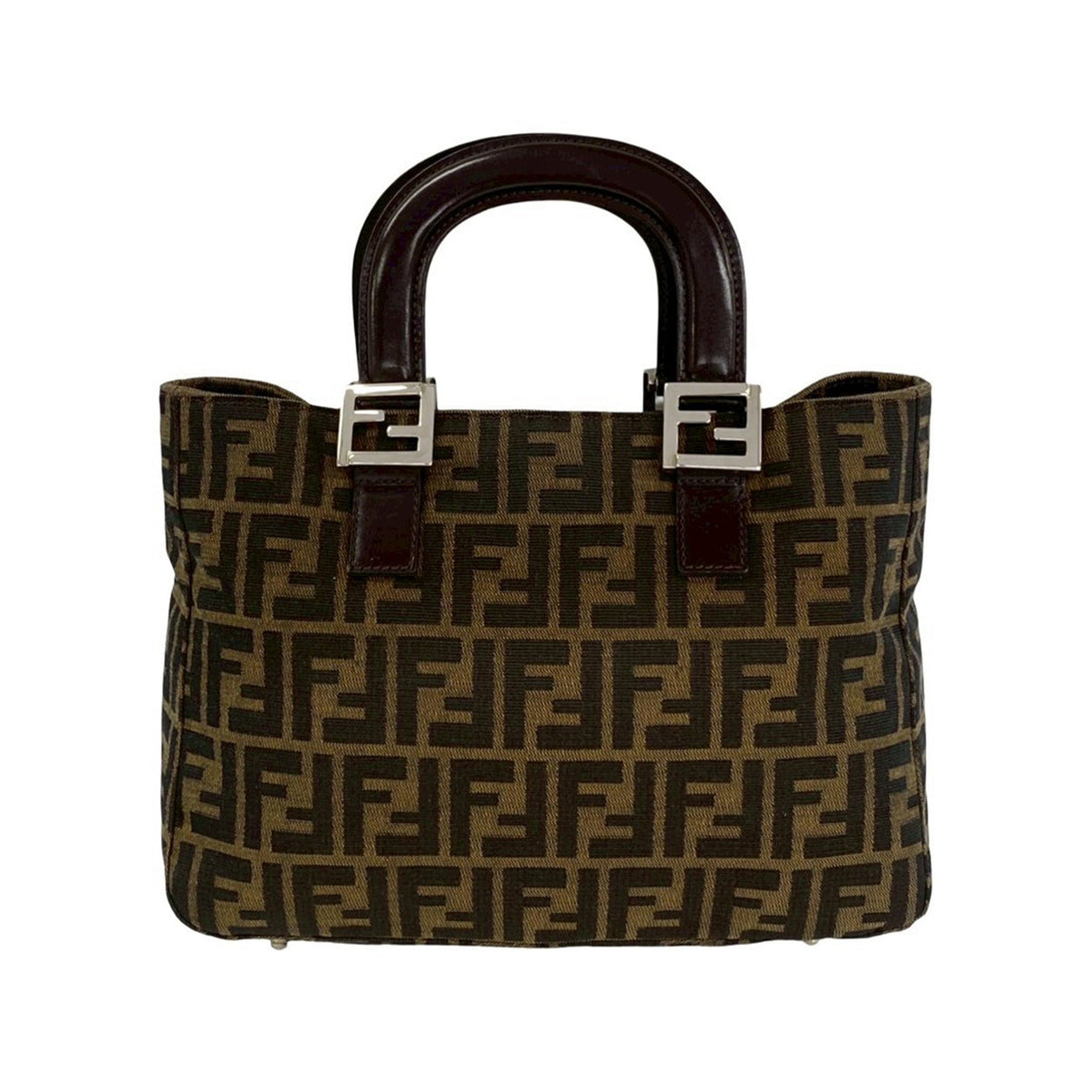 Fendi Small Zucca Canvas Twins Tote