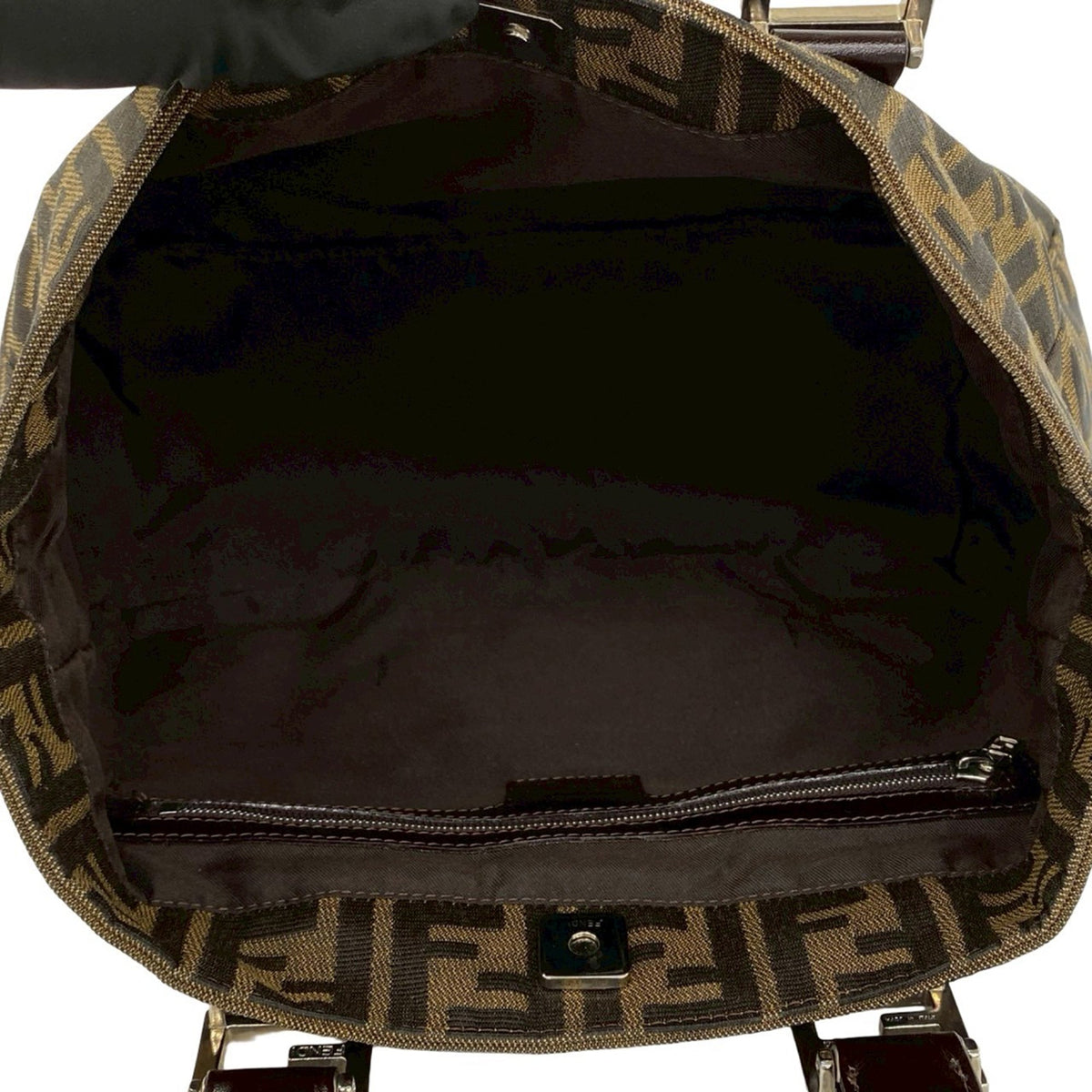 Fendi Small Zucca Canvas Twins Tote