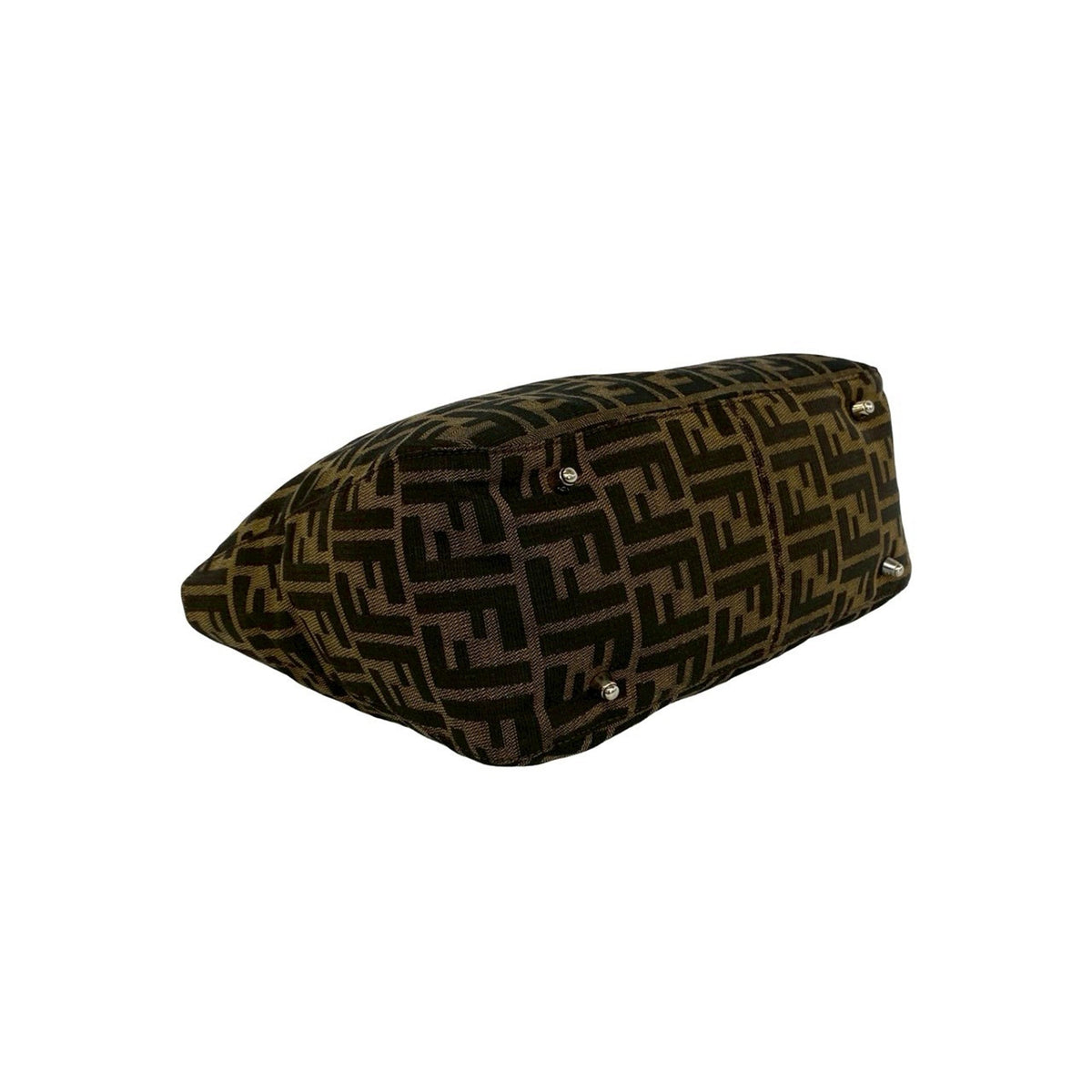 Fendi Small Zucca Canvas Twins Tote
