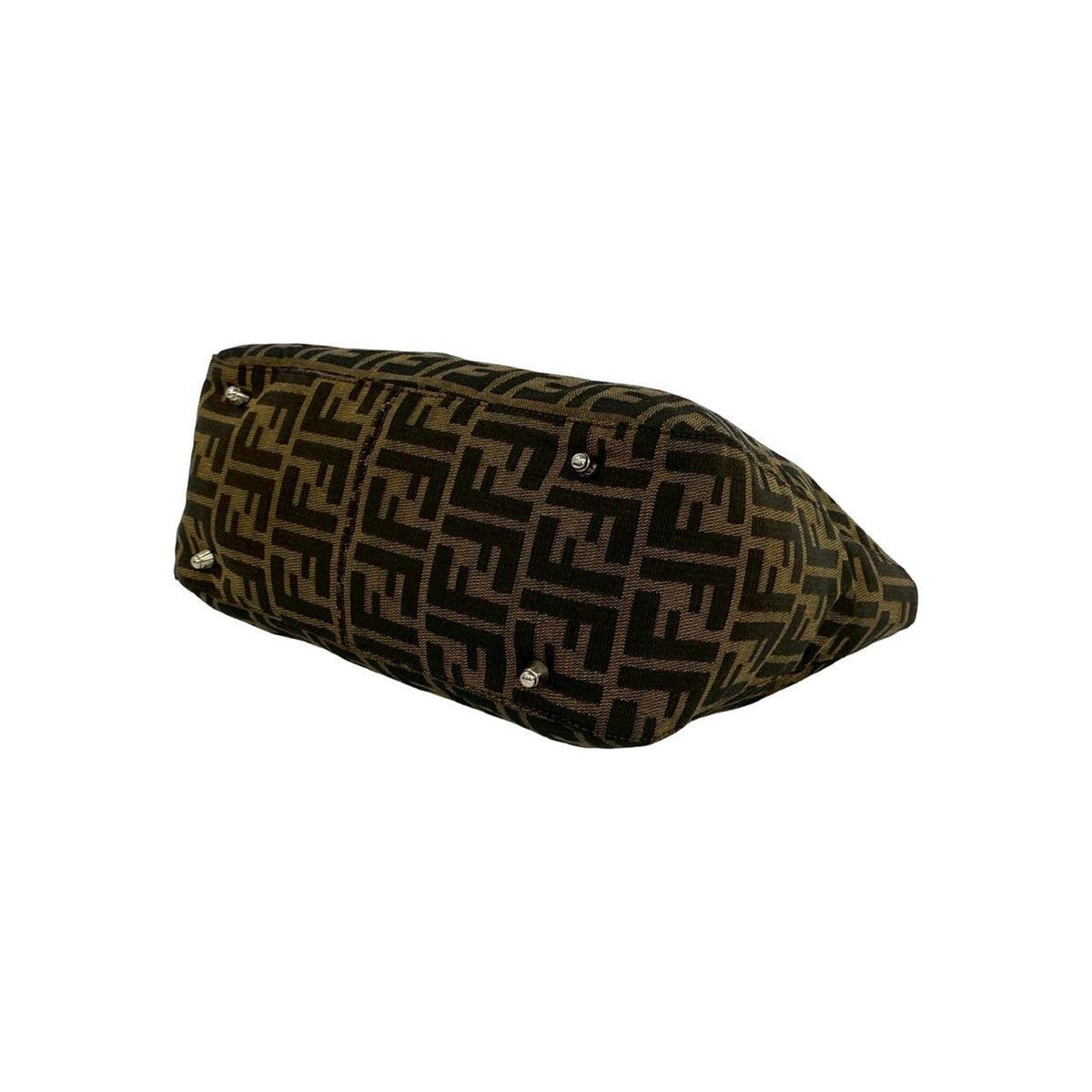 Fendi Small Zucca Canvas Twins Tote
