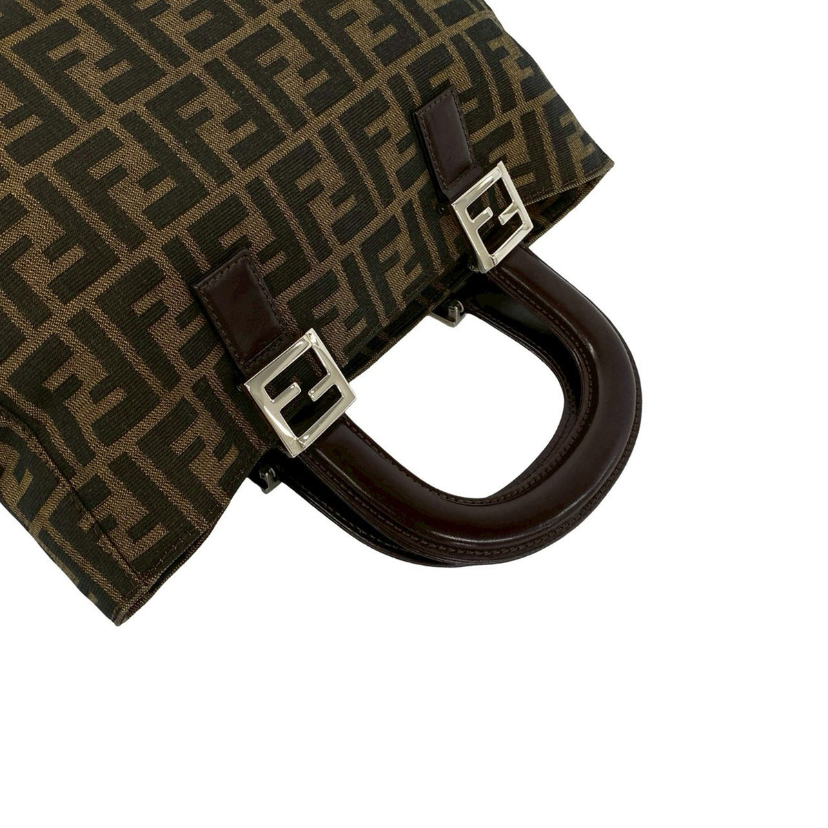 Fendi Small Zucca Canvas Twins Tote
