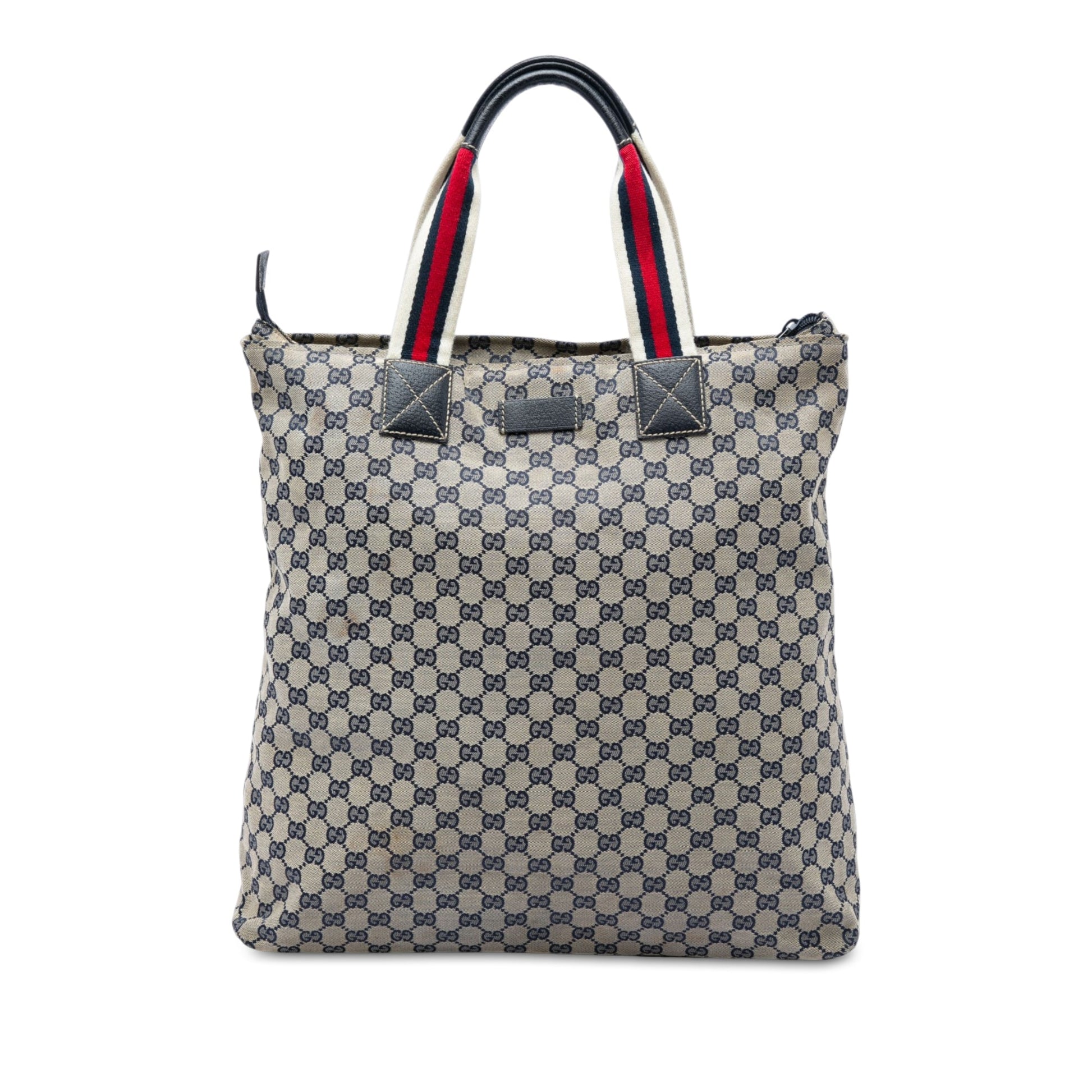 Gucci GG Canvas Web Vertical Tote