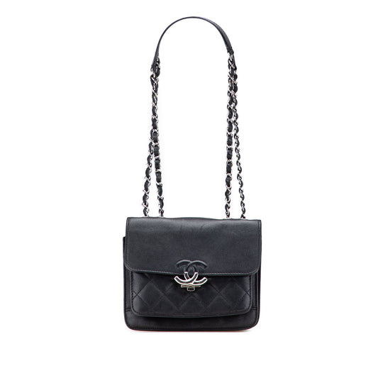 Chanel Small Quilted Goatskin CC Box Flap