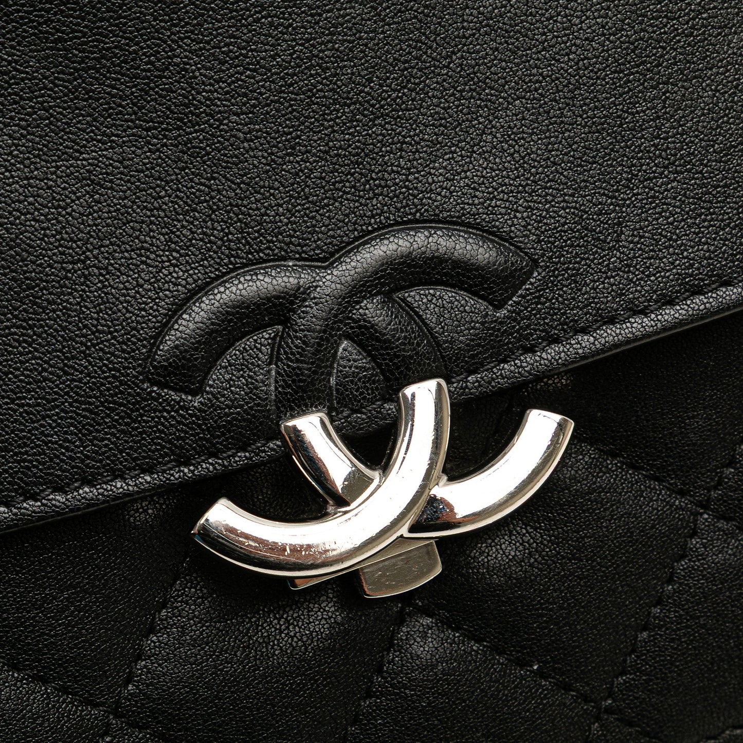 Chanel Small Quilted Goatskin CC Box Flap