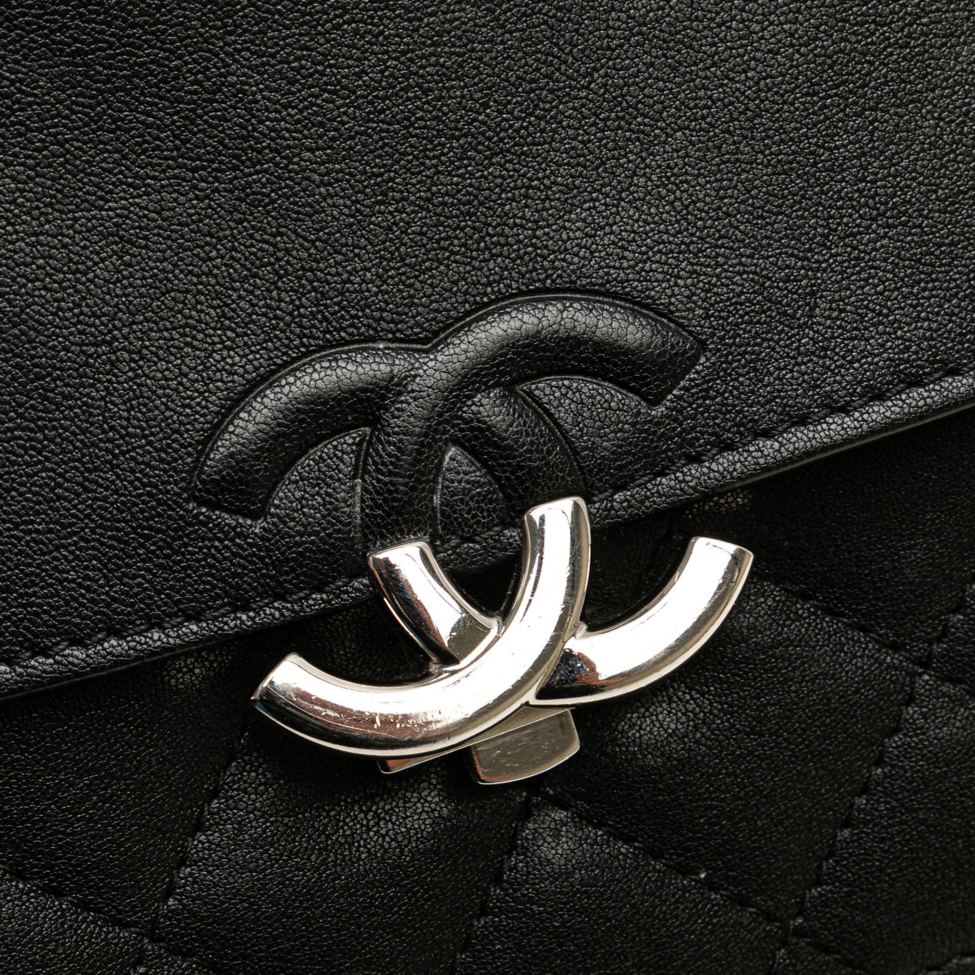 Chanel Small Quilted Goatskin CC Box Flap