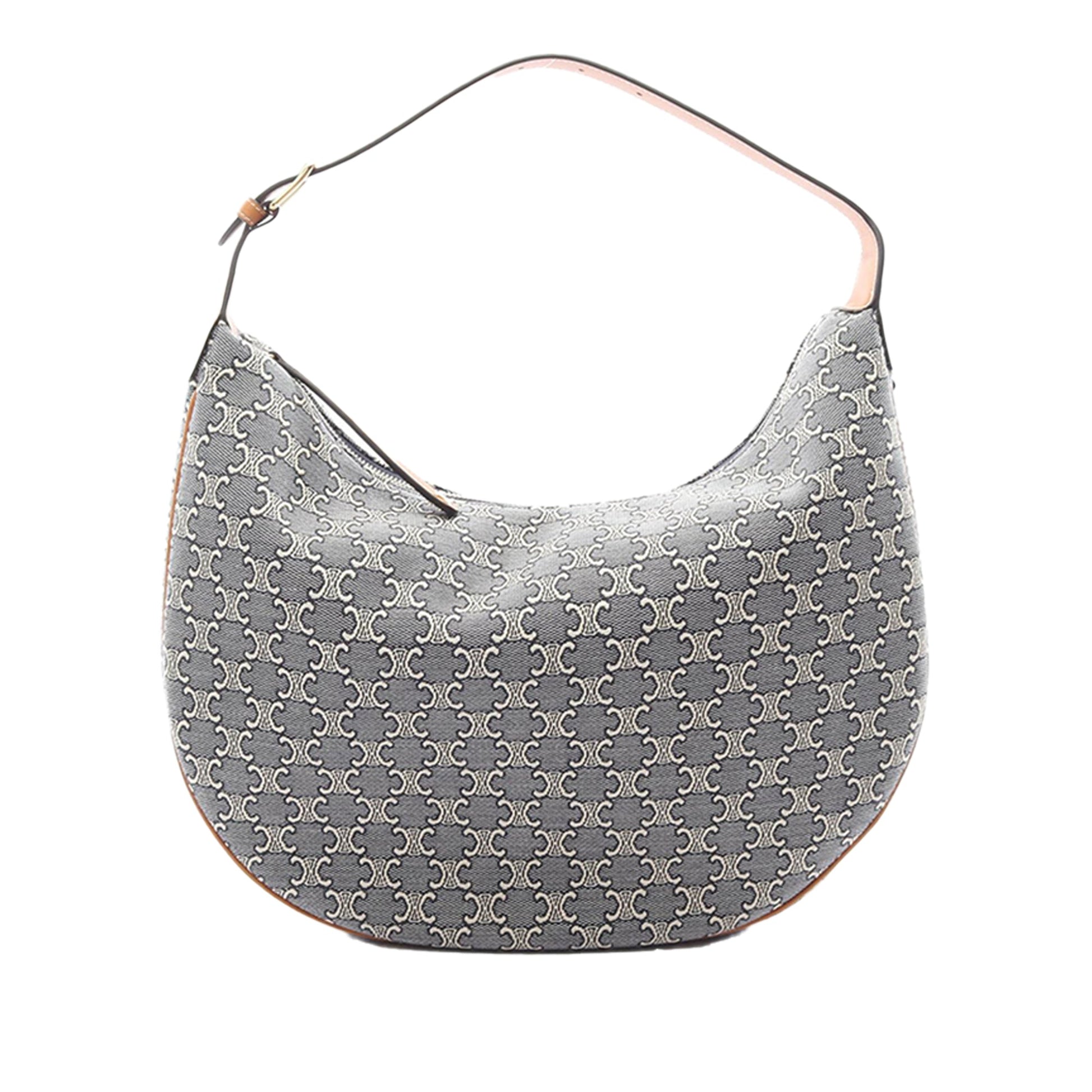 Celine Large Canvas Triomphe Lulu Shoulder Bag