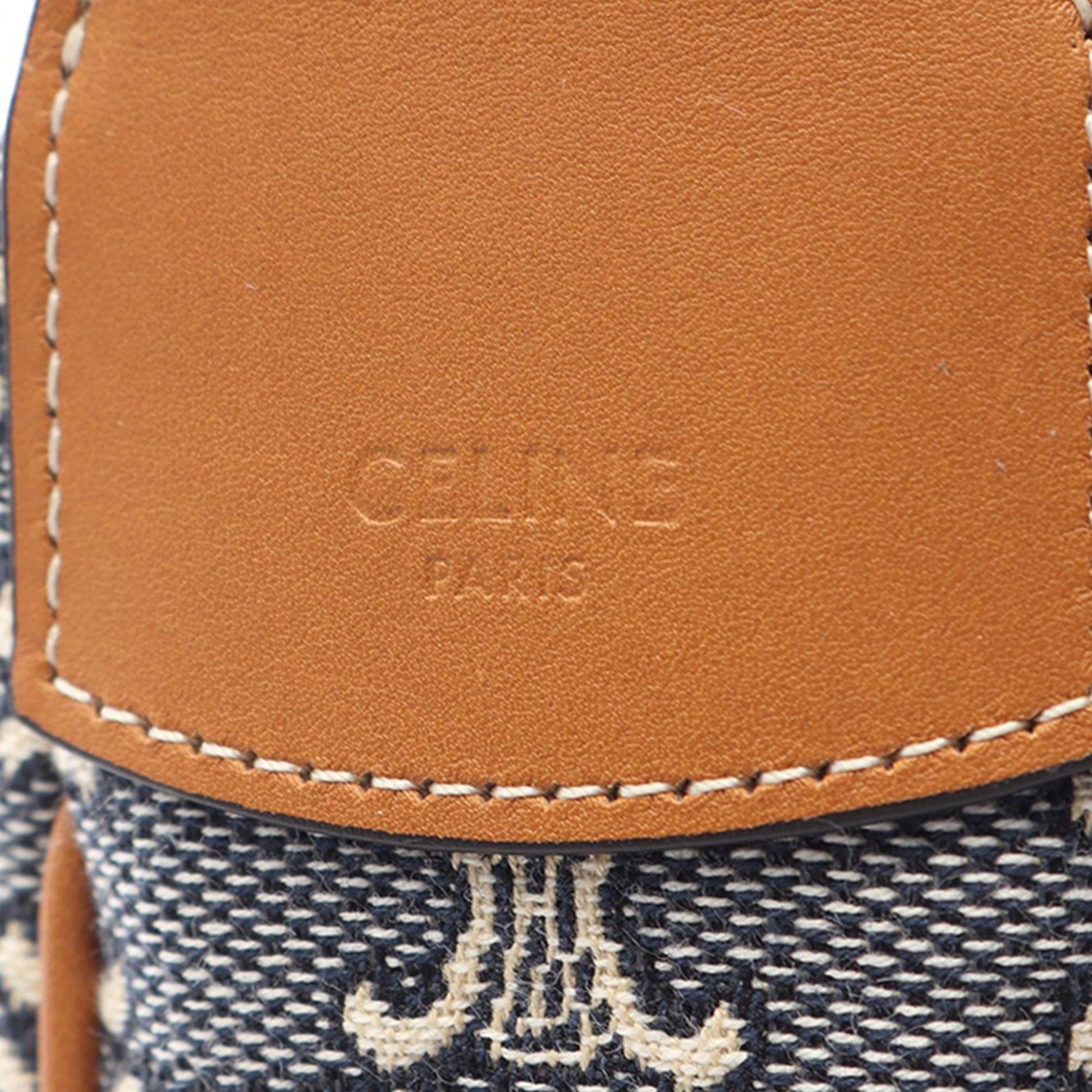 Celine Large Canvas Triomphe Lulu Shoulder Bag