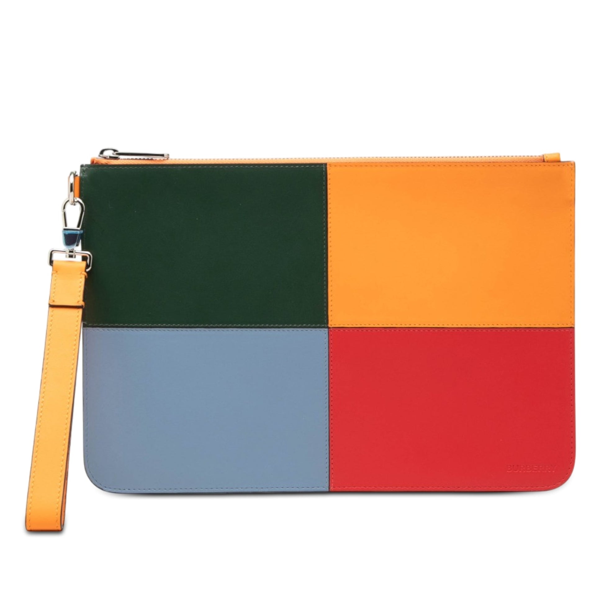 Burberry Leather Colorblock Clutch