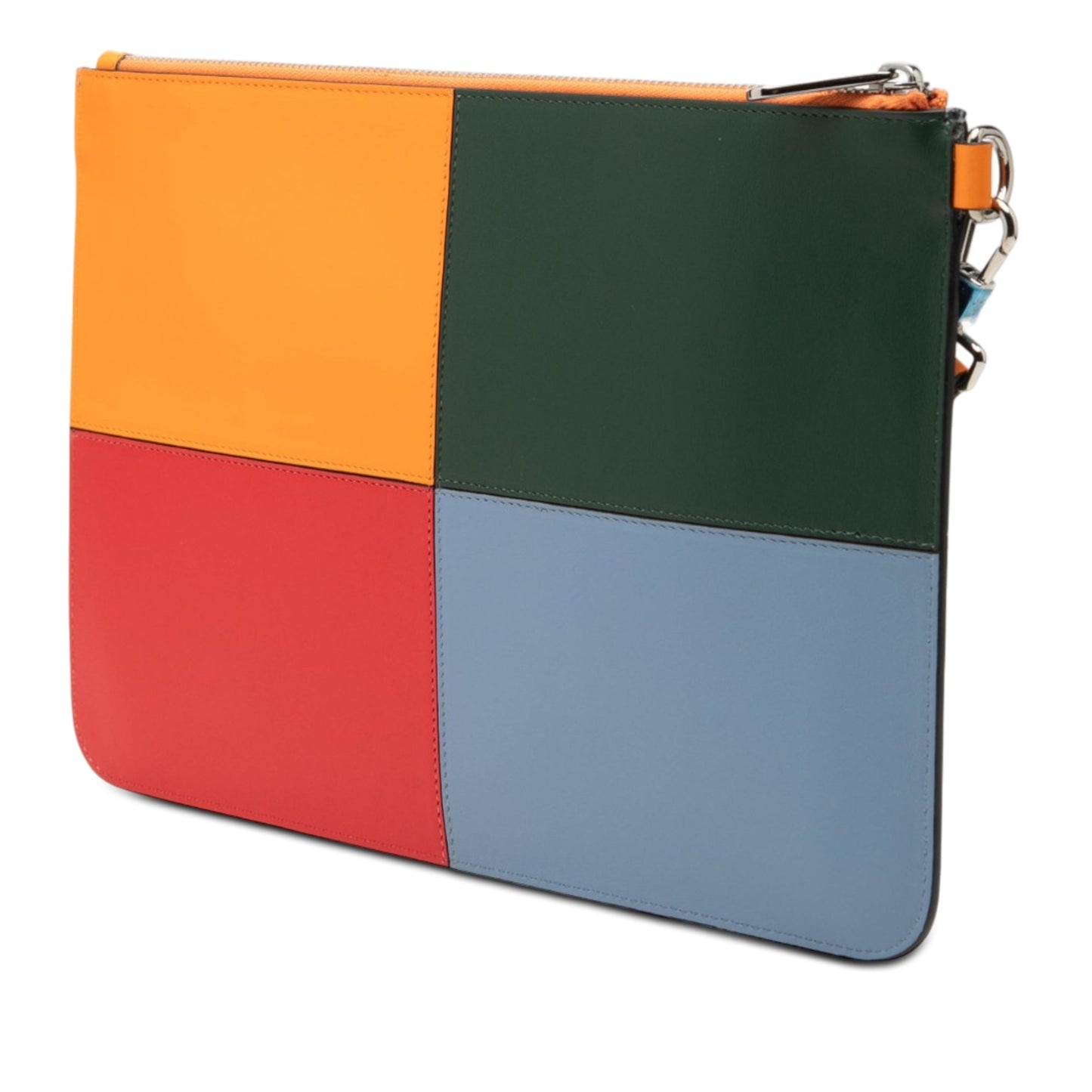 Burberry Leather Colorblock Clutch