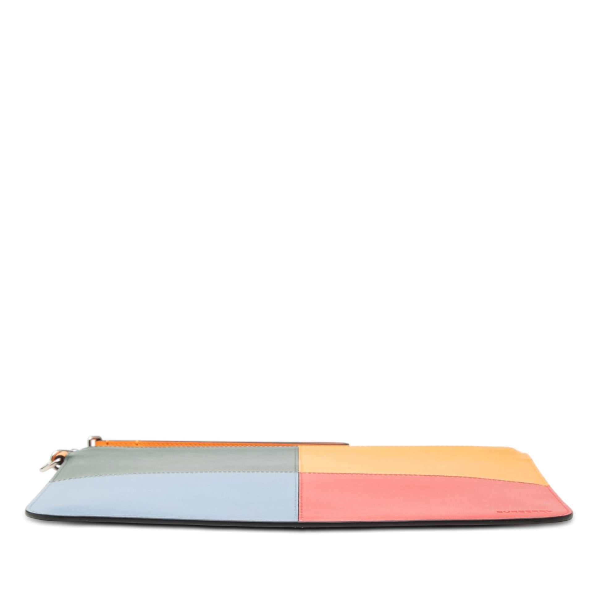Burberry Leather Colorblock Clutch