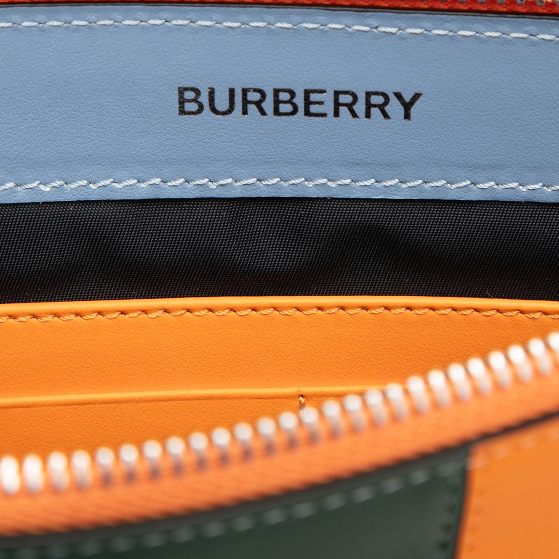 Burberry Leather Colorblock Clutch
