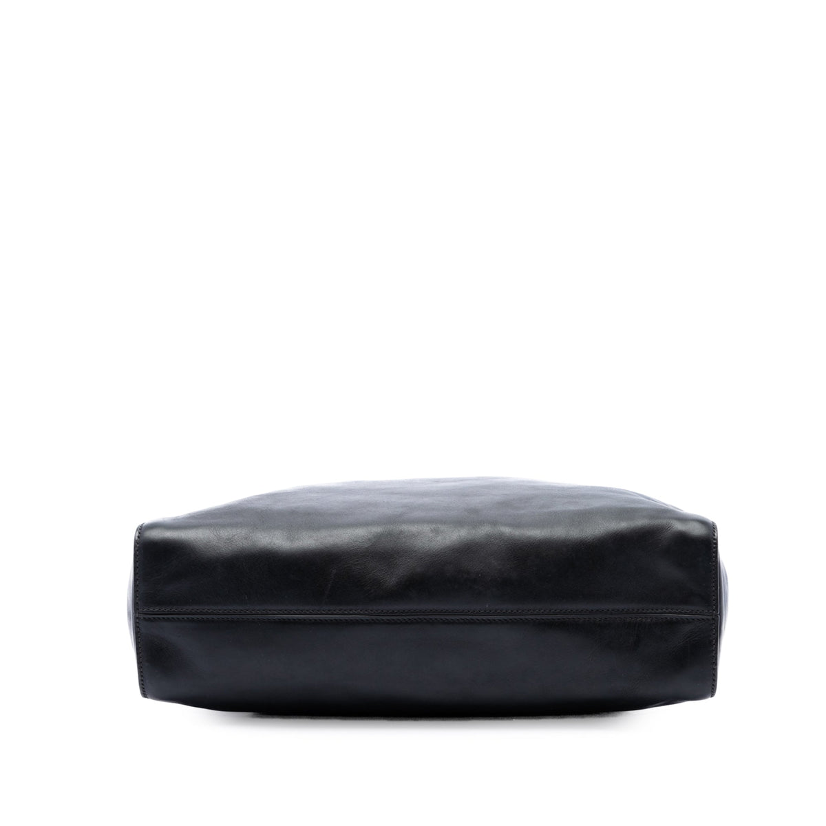 Prada Soft Calf Buckle Convertible Tote — Black