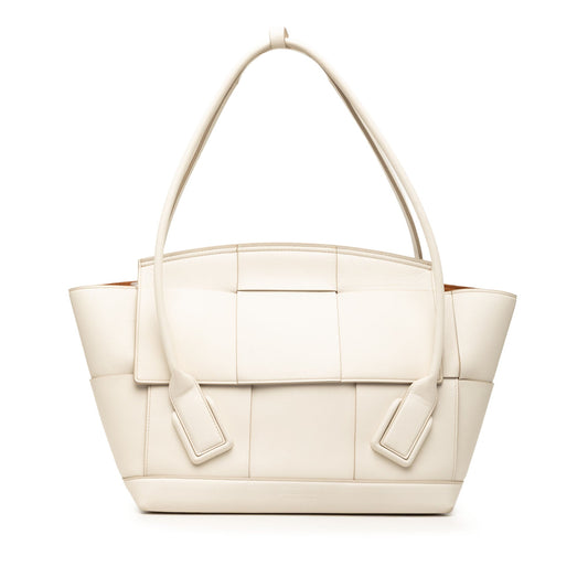 Bottega Veneta Medium Calfskin Maxi Intrecciato Arco Tote