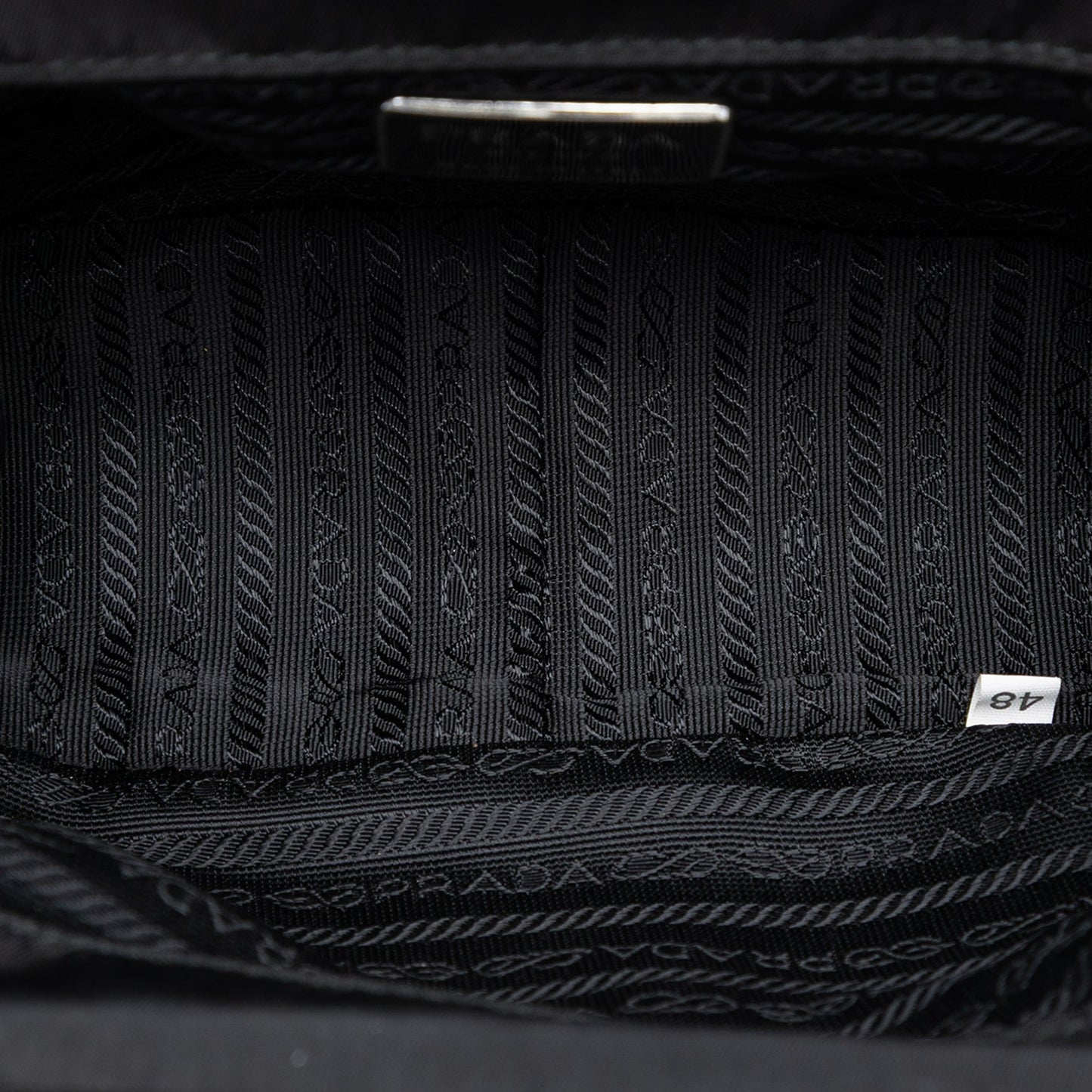 Prada Tessuto Kisslock Frame Chain Crossbody