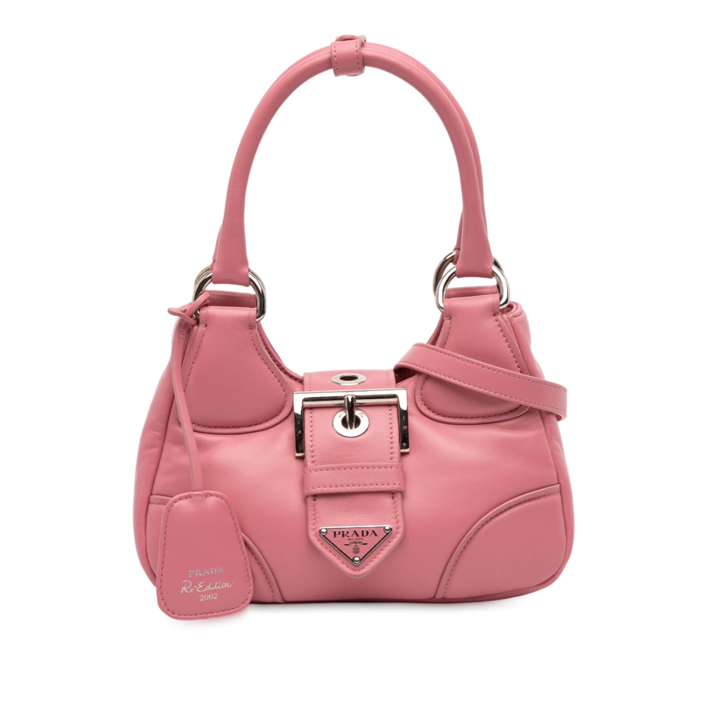 Prada Nappa Soft Padded Re Edition 2002 Moon Satchel