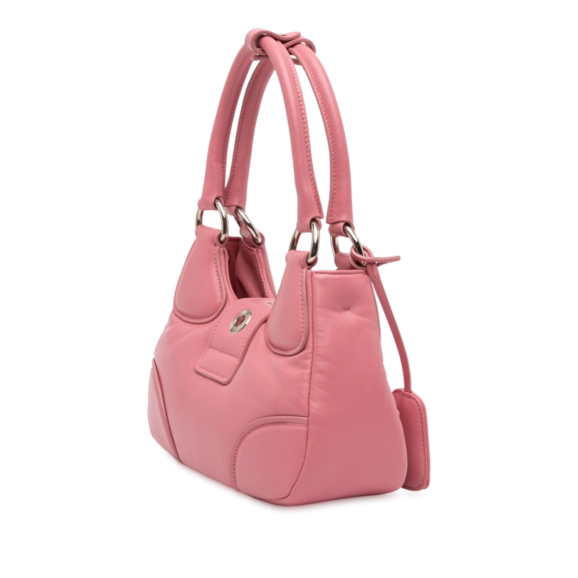 Prada Nappa Soft Padded Re Edition 2002 Moon Satchel