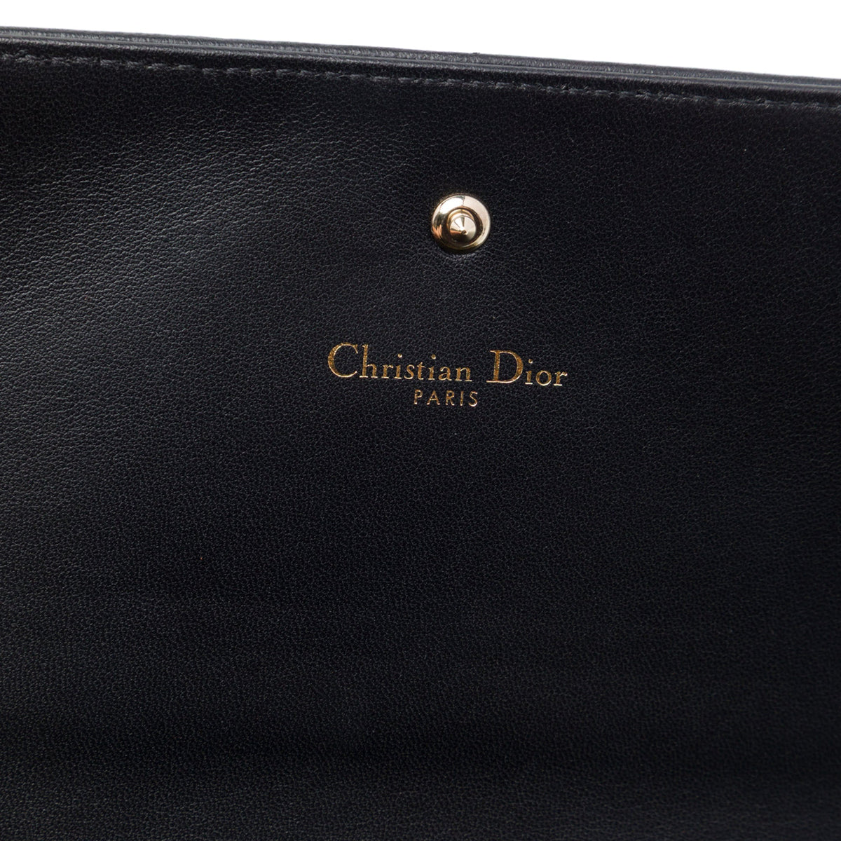 Dior Smooth Calfskin Diorama Croisiere Wallet on Chain — Black