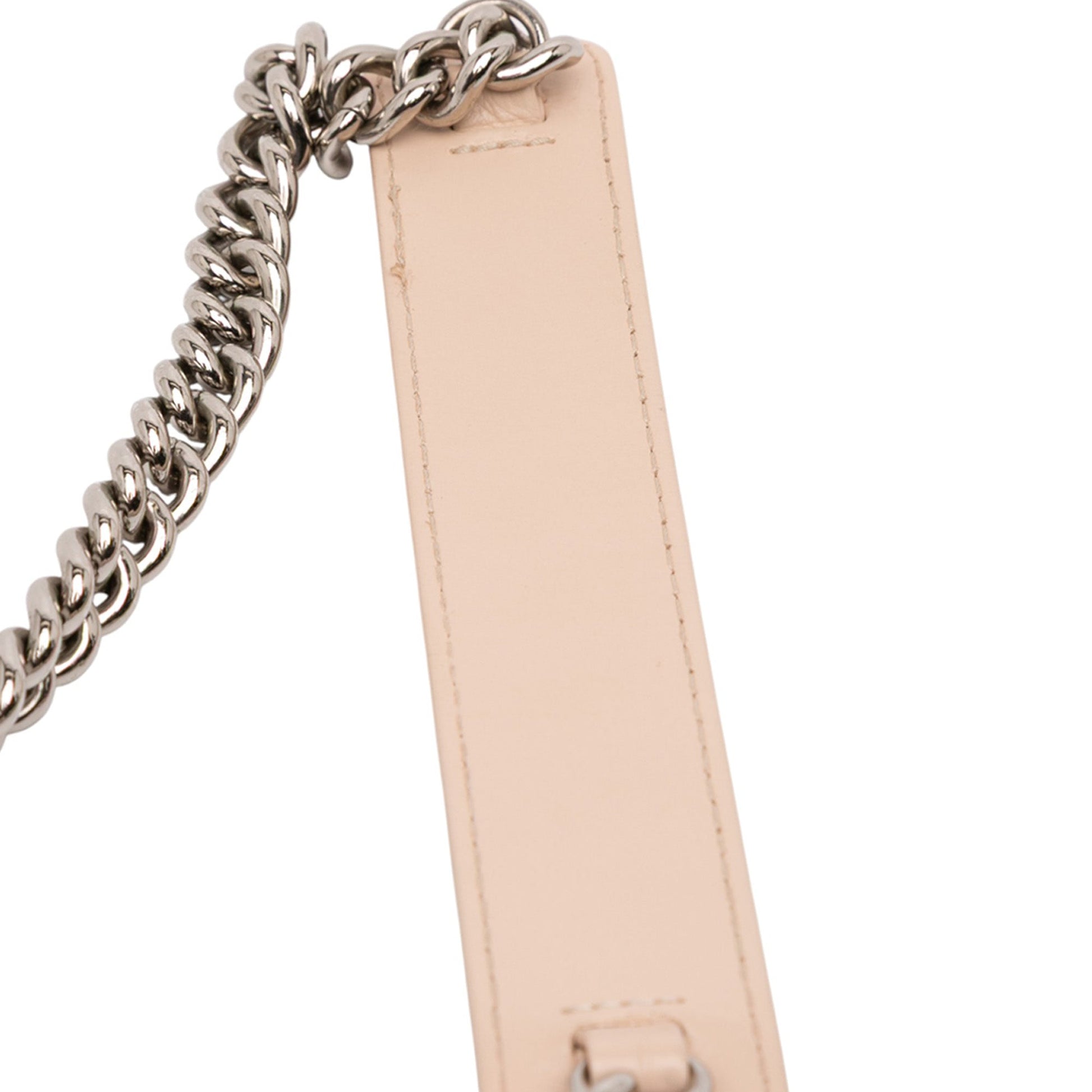 Chanel Quilted Calfskin Chain Embossed Flap