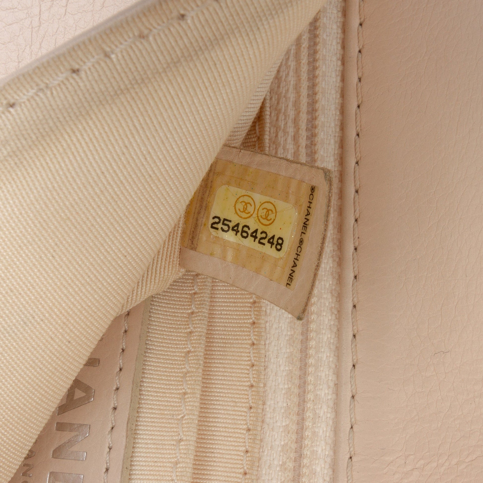 Chanel Quilted Calfskin Chain Embossed Flap
