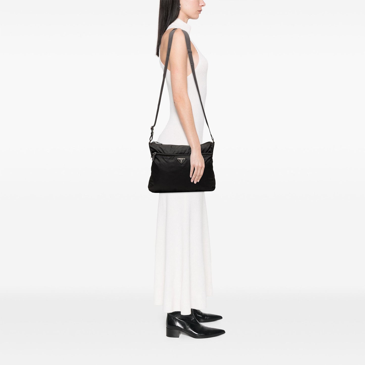 Prada Tessuto Zip Top Crossbody