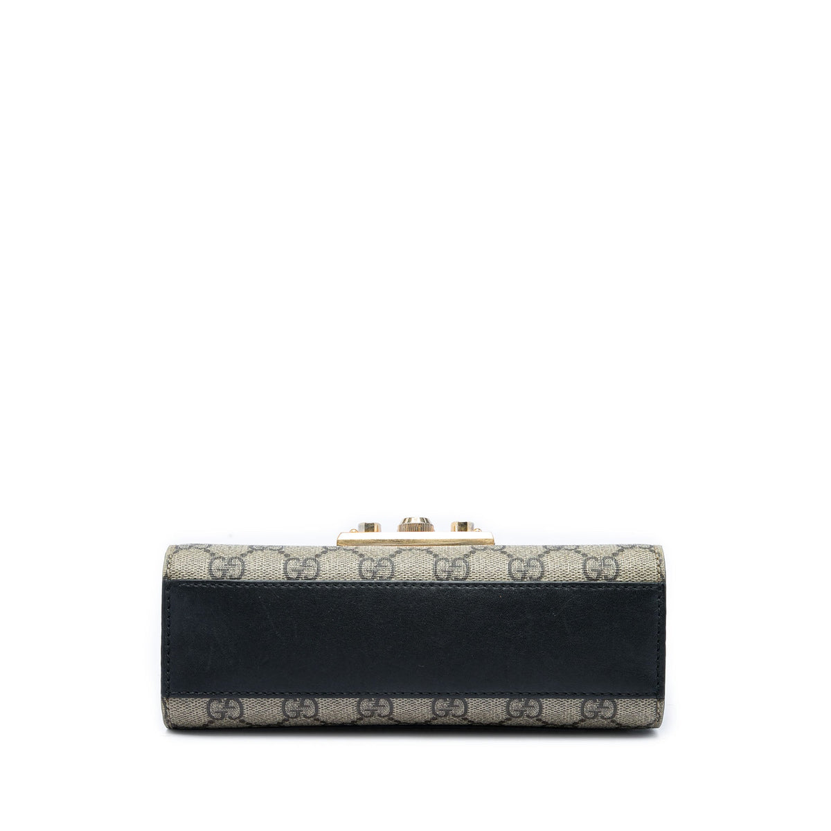 Gucci Small GG Supreme Padlock Crossbody — Beige