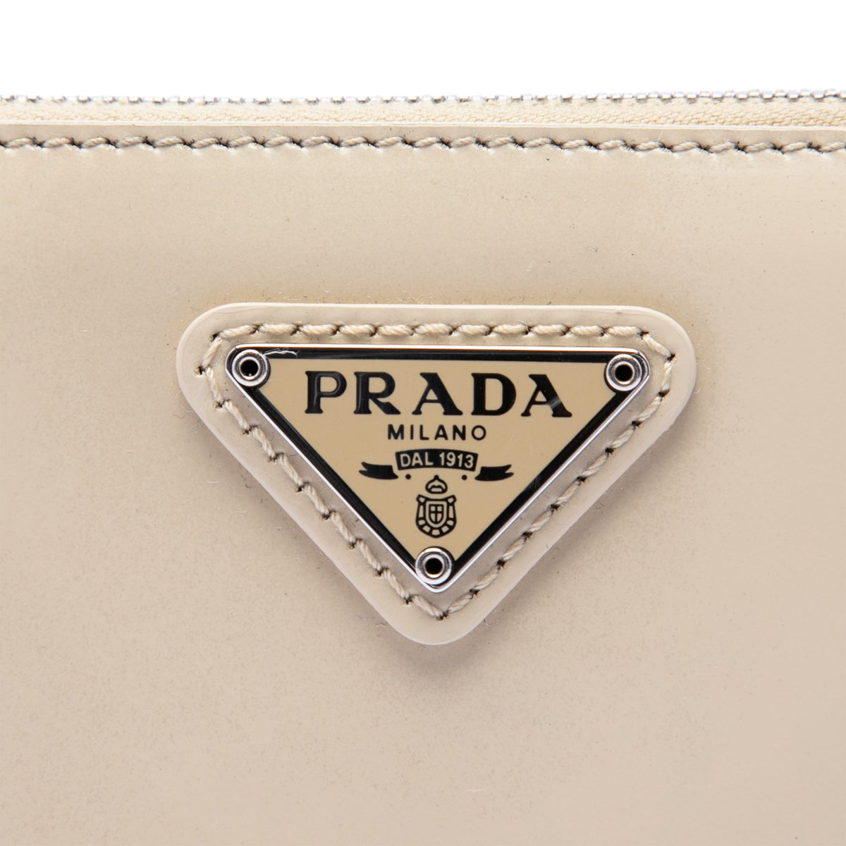 Prada Mini Spazzolato Leather Shoulder Bag