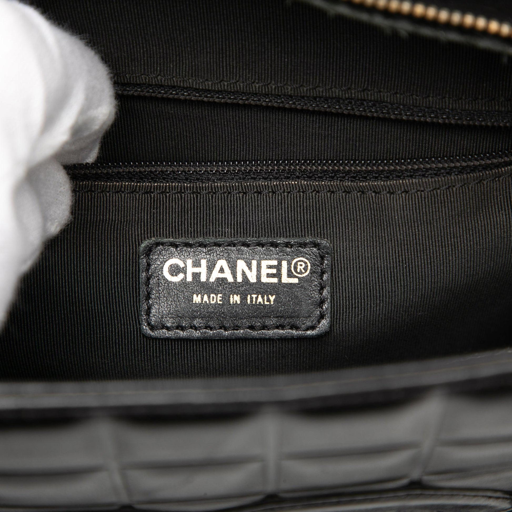 Chanel CC Choco Bar Lambskin Tote