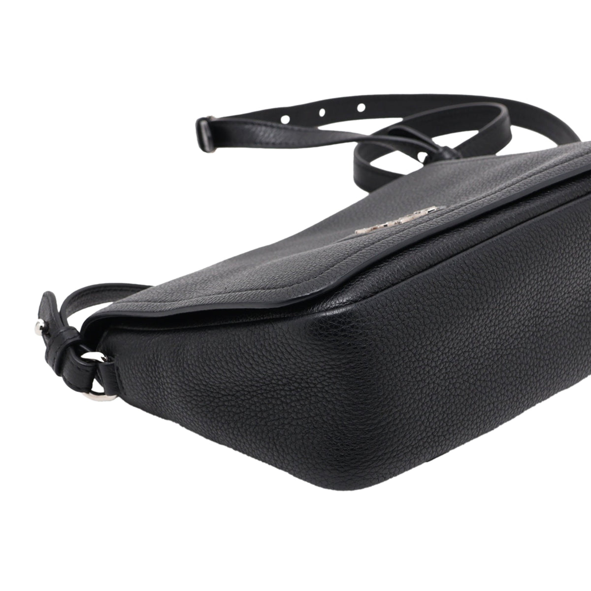 Prada Vitello Daino Soft Flap — Black