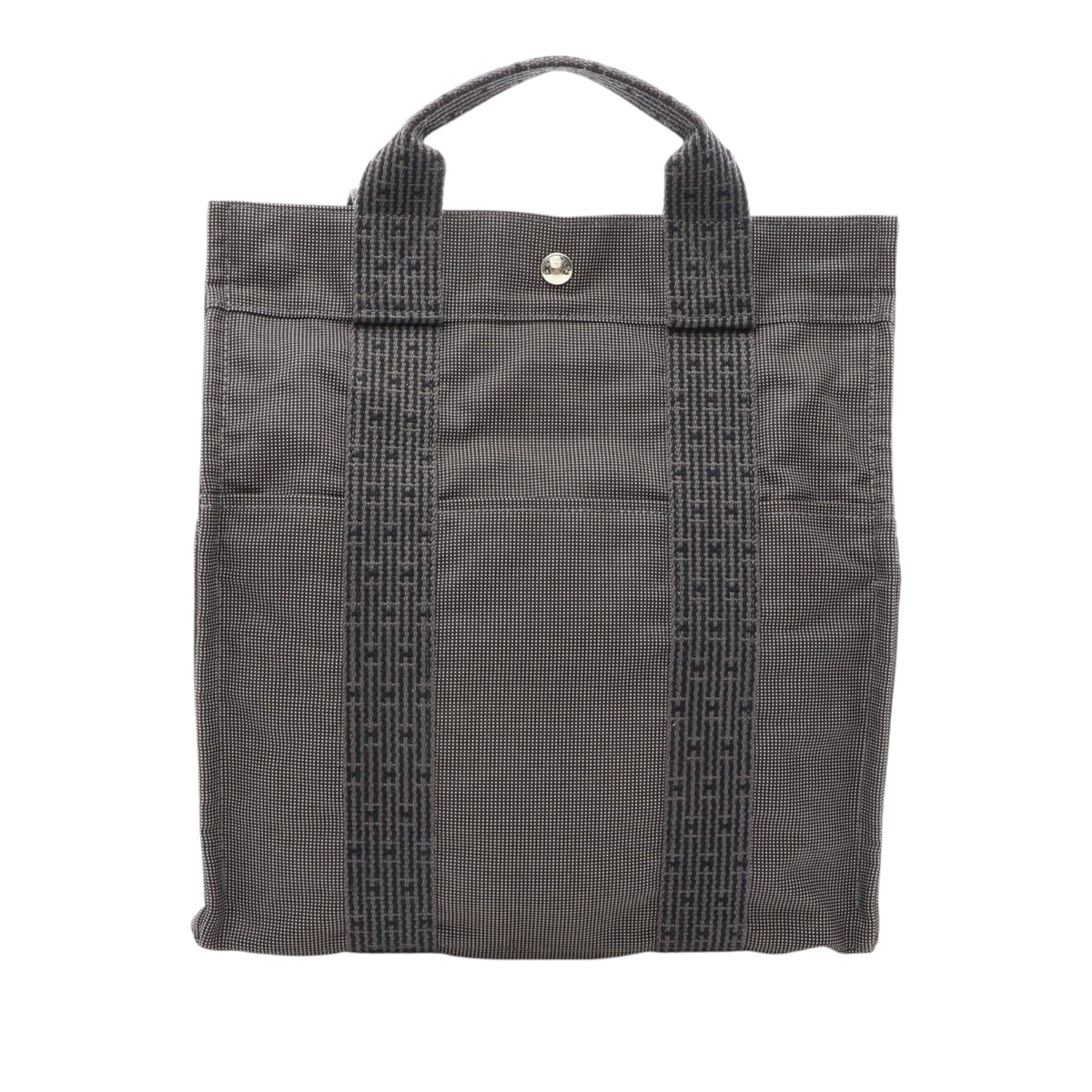 Hermès Canvas Herline Backpack MM — Gray