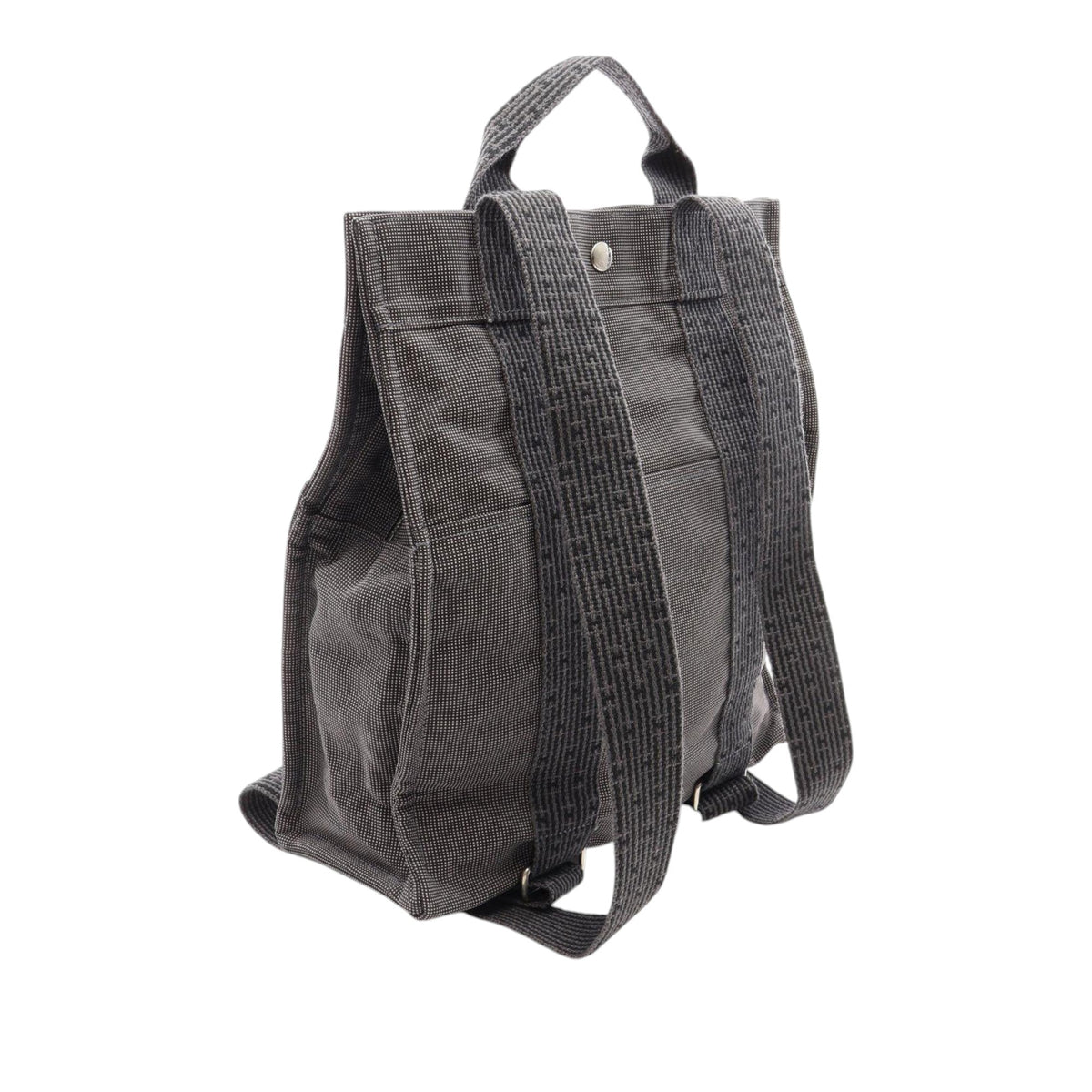 Hermès Canvas Herline Backpack MM — Gray