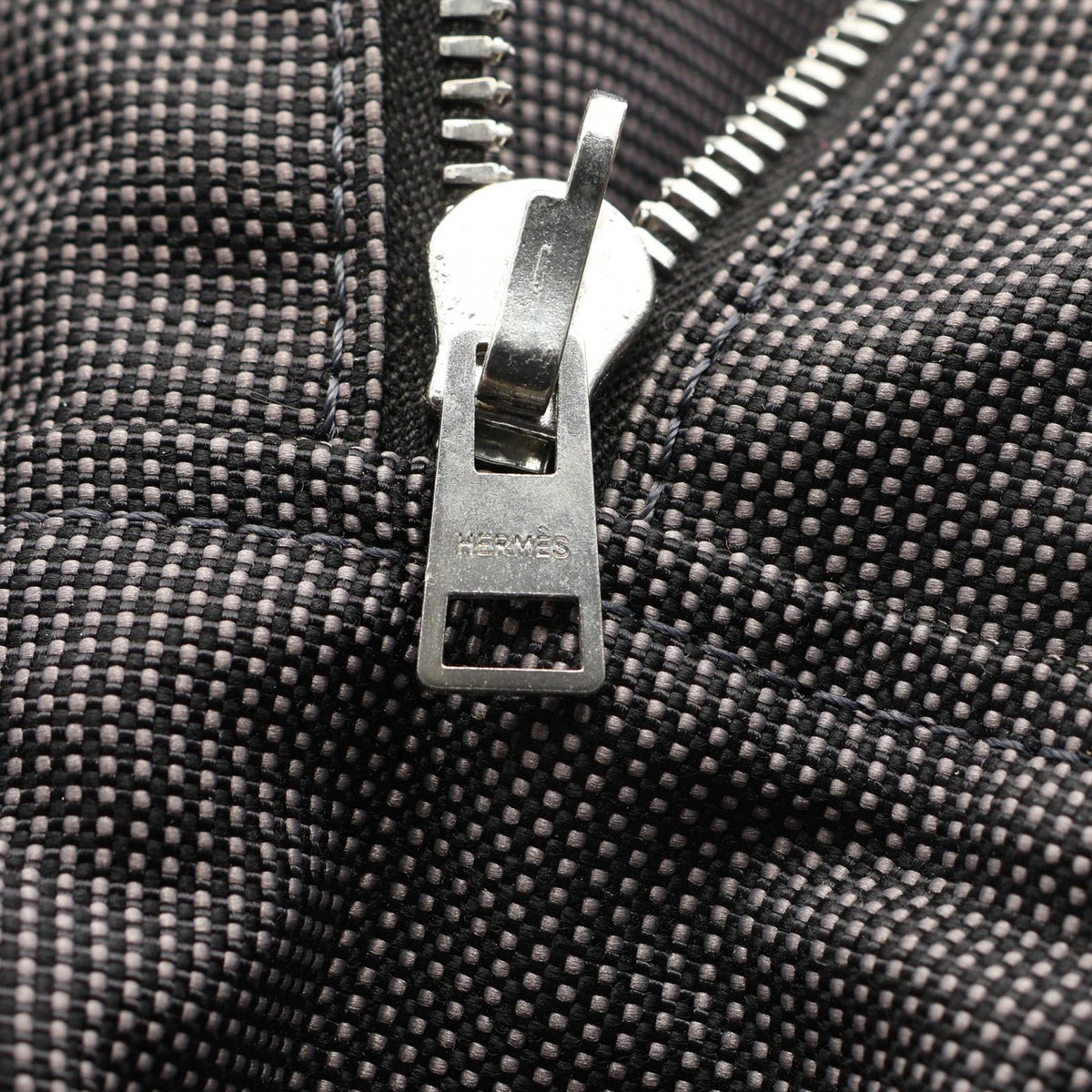 Hermès Canvas Herline Backpack MM — Gray