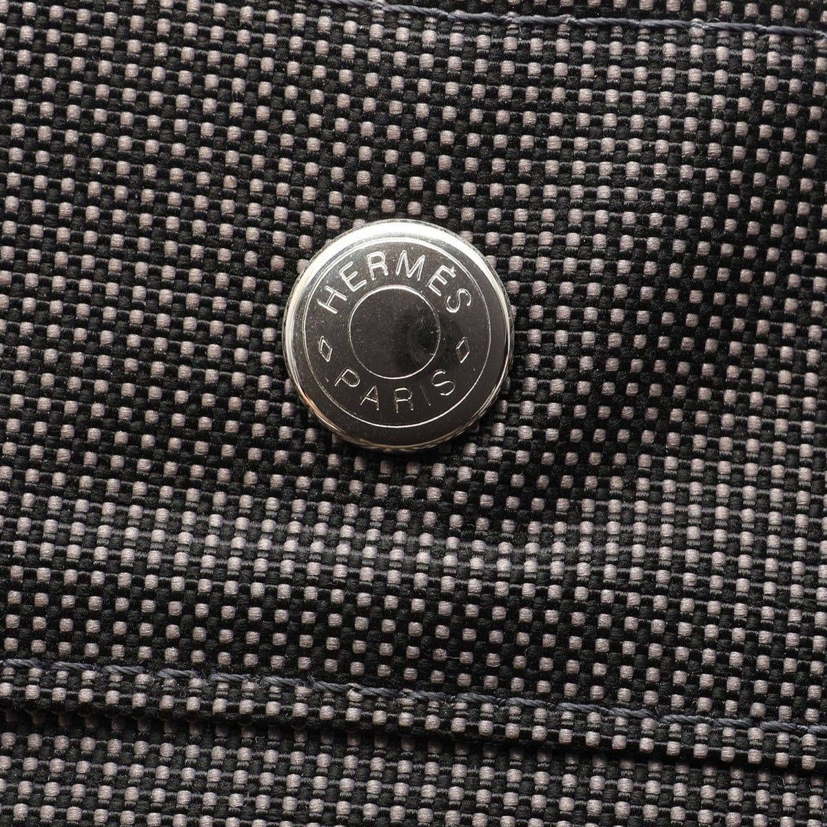 Hermès Canvas Herline Backpack MM — Gray